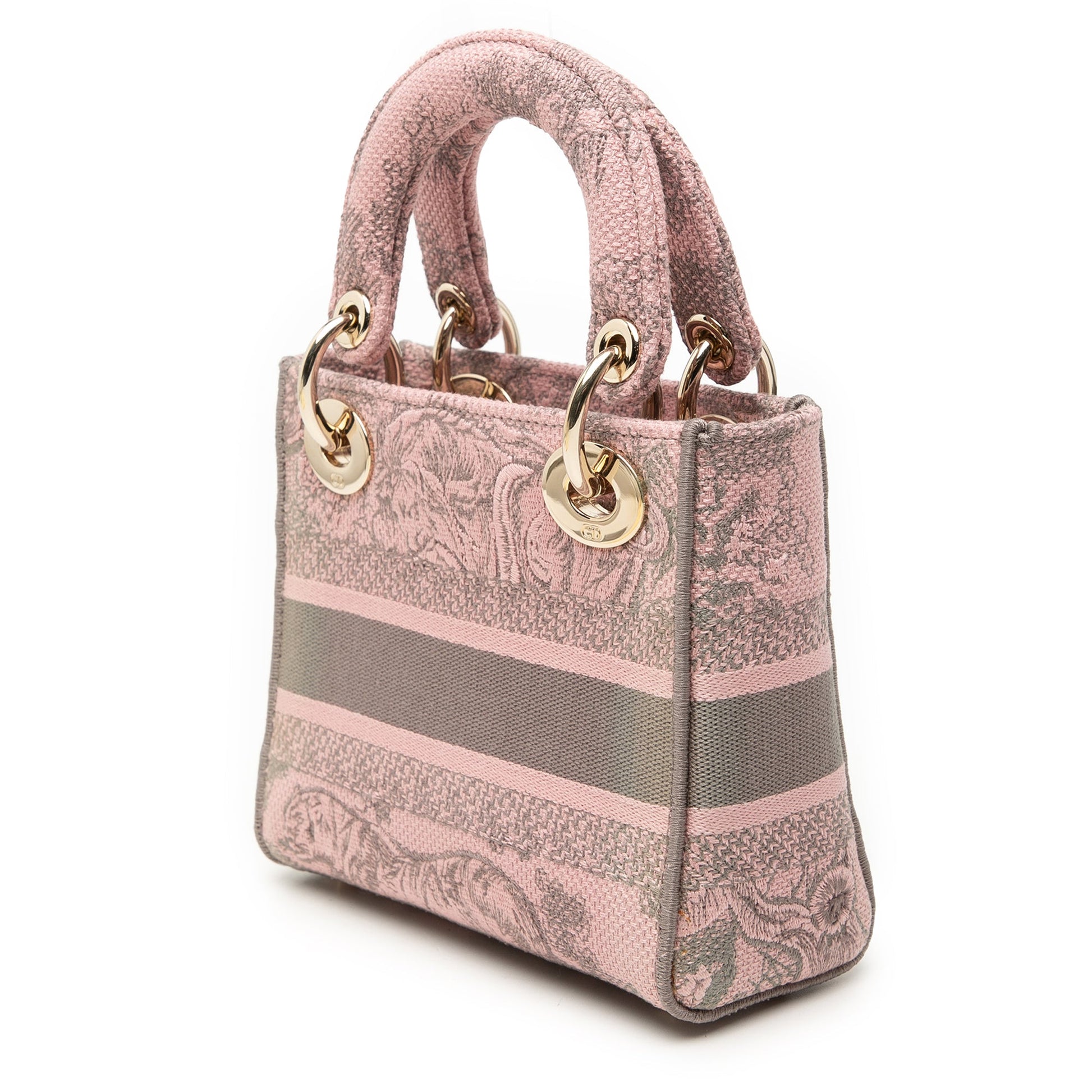 Mini Embroidered Canvas Toile De Jouy Lady D Lite