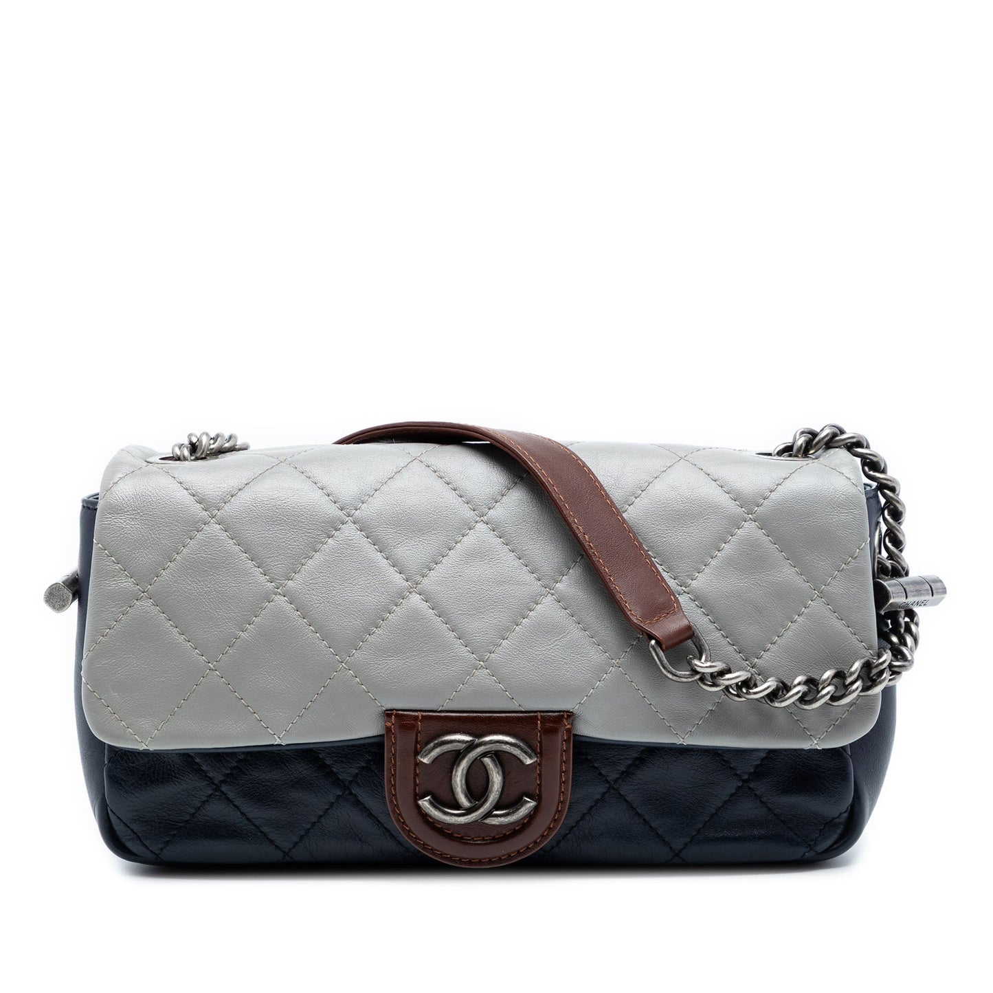 Chanel Medium Quilted Tricolor Lambskin Country Chic Flap