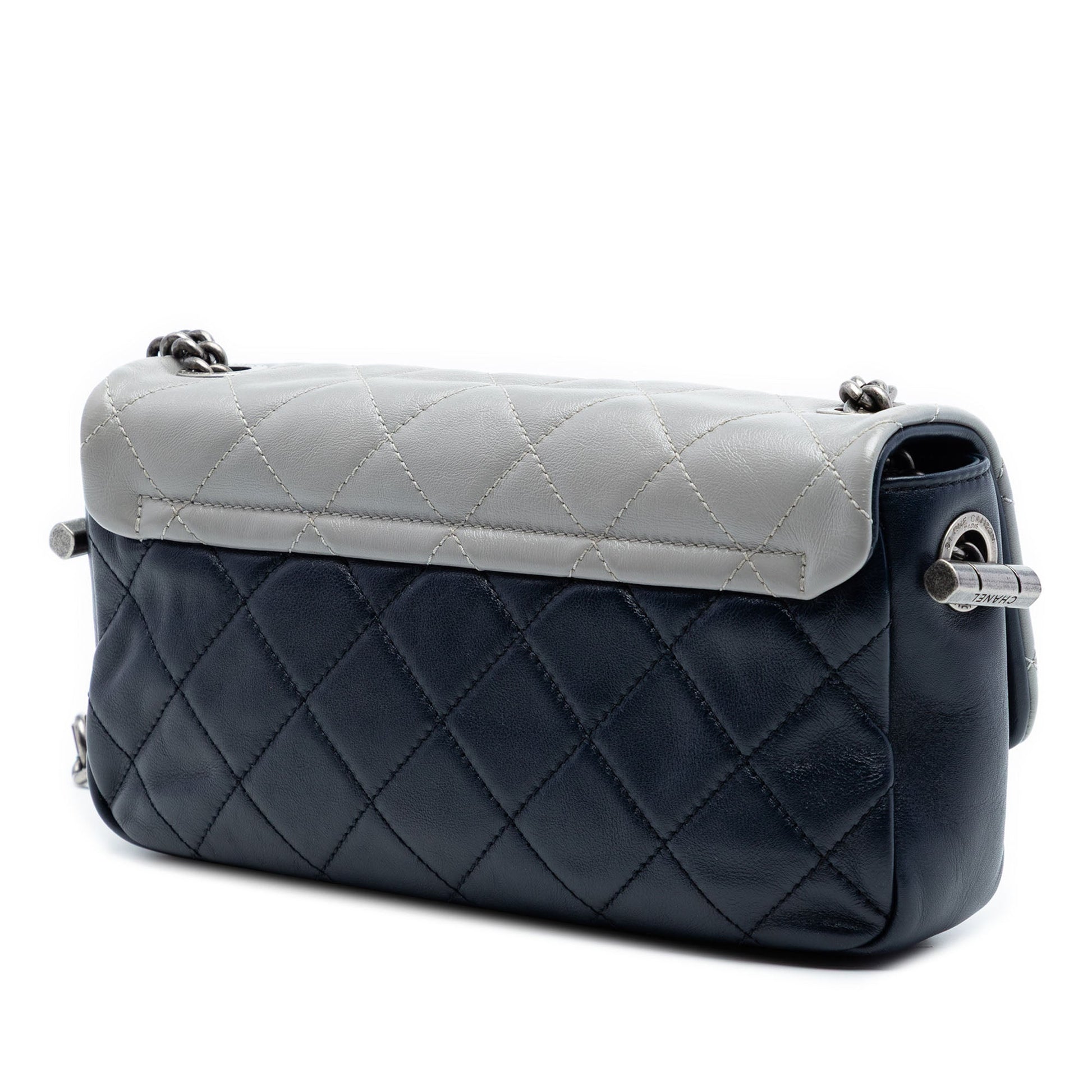 Chanel Medium Quilted Tricolor Lambskin Country Chic Flap