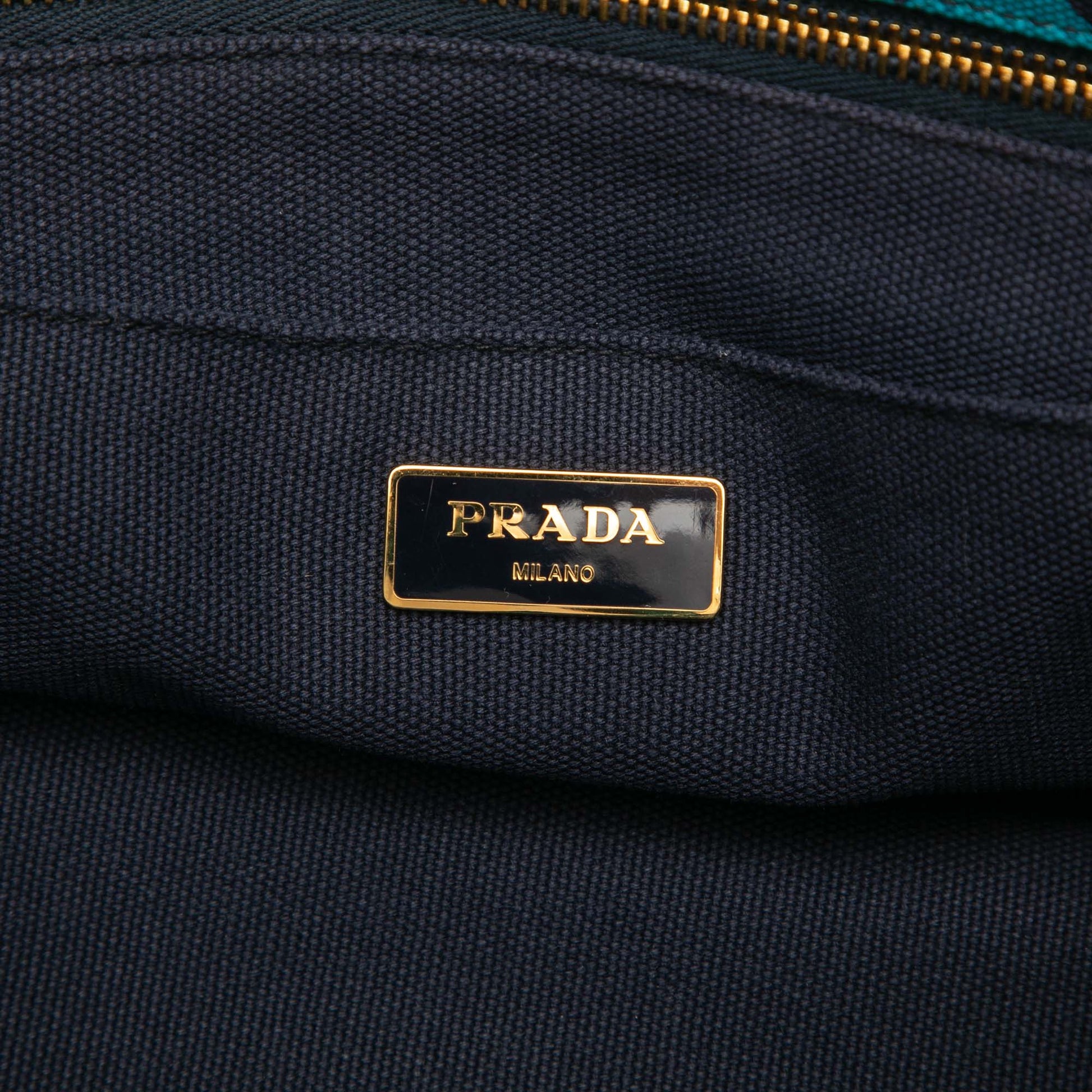 Prada Canvas Canapa Hawaii Tote