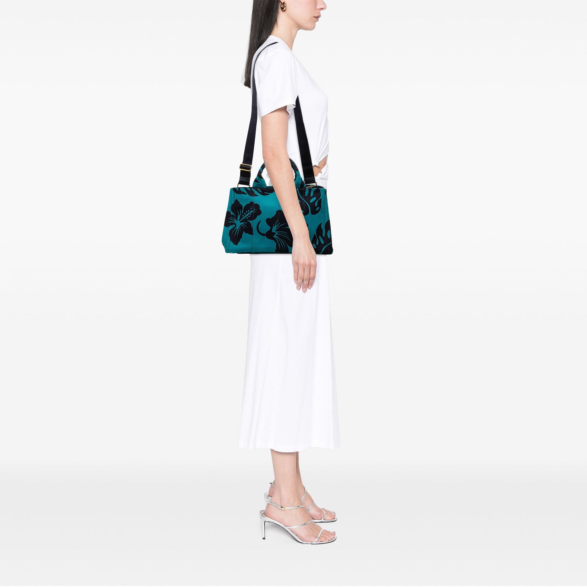 Prada Canvas Canapa Hawaii Tote