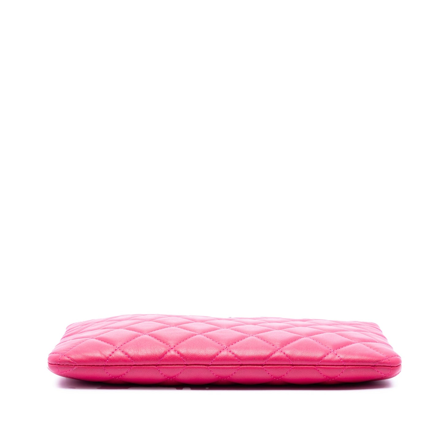Chanel Small Quilted Lambskin O Case Clutch