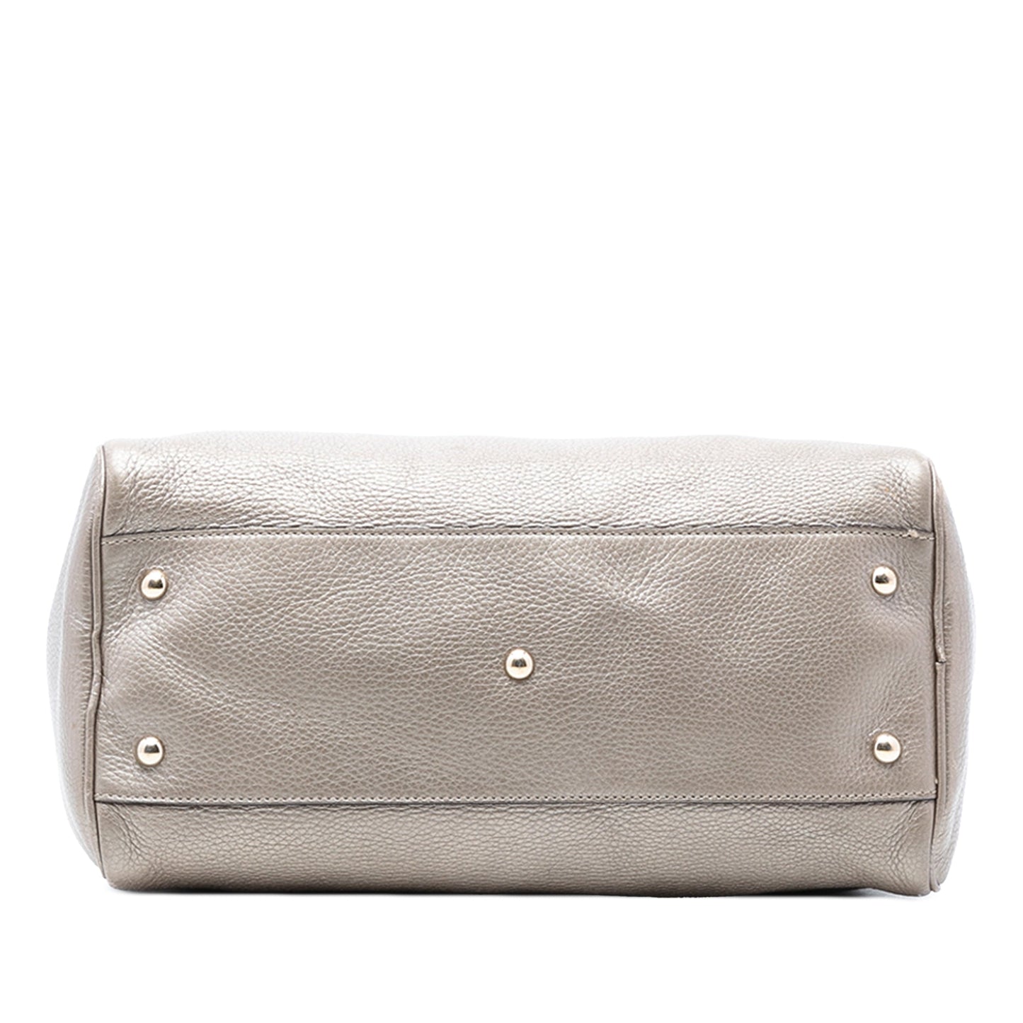 Gucci Medium Calfskin Bamboo Shopper Boston Bag