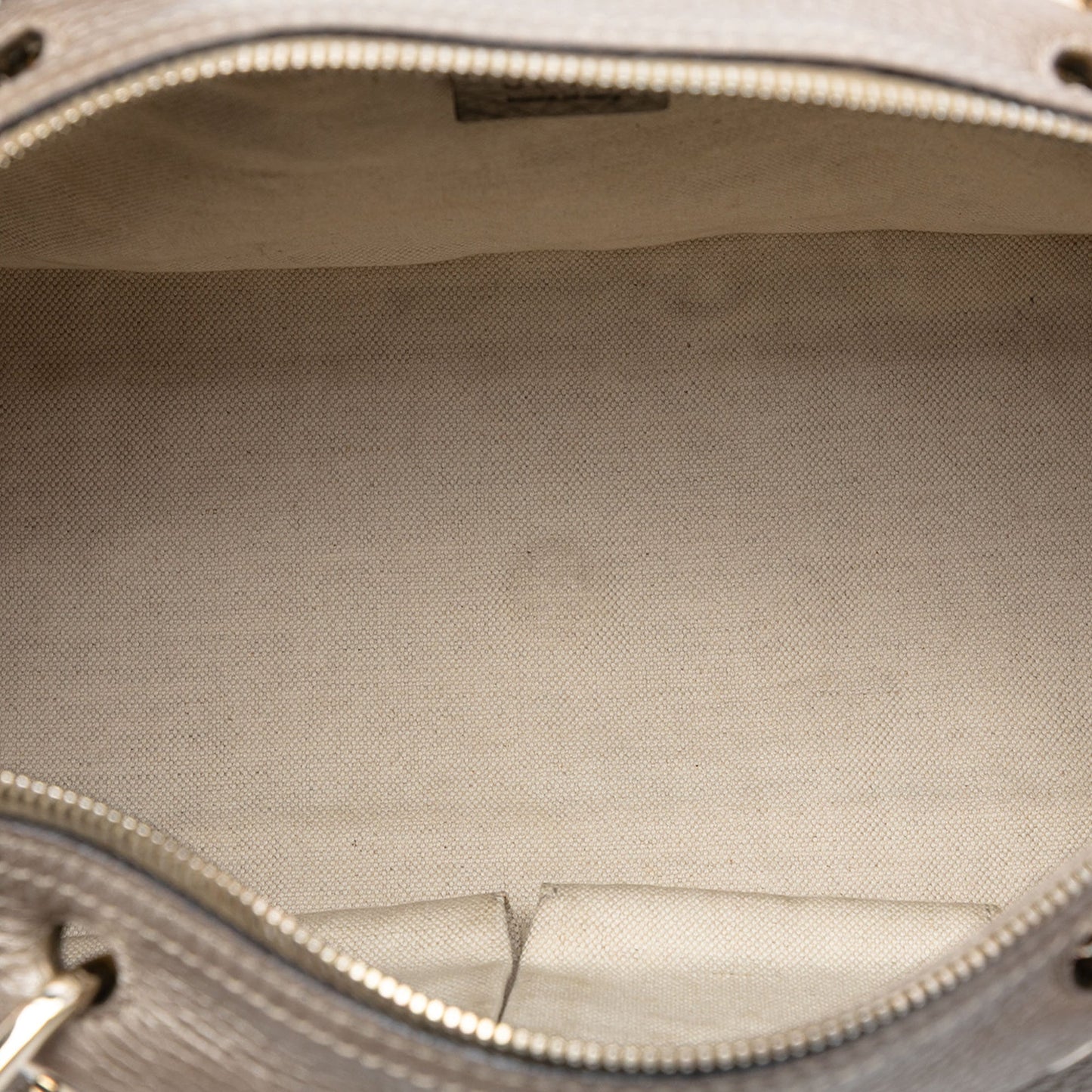 Gucci Medium Calfskin Bamboo Shopper Boston Bag