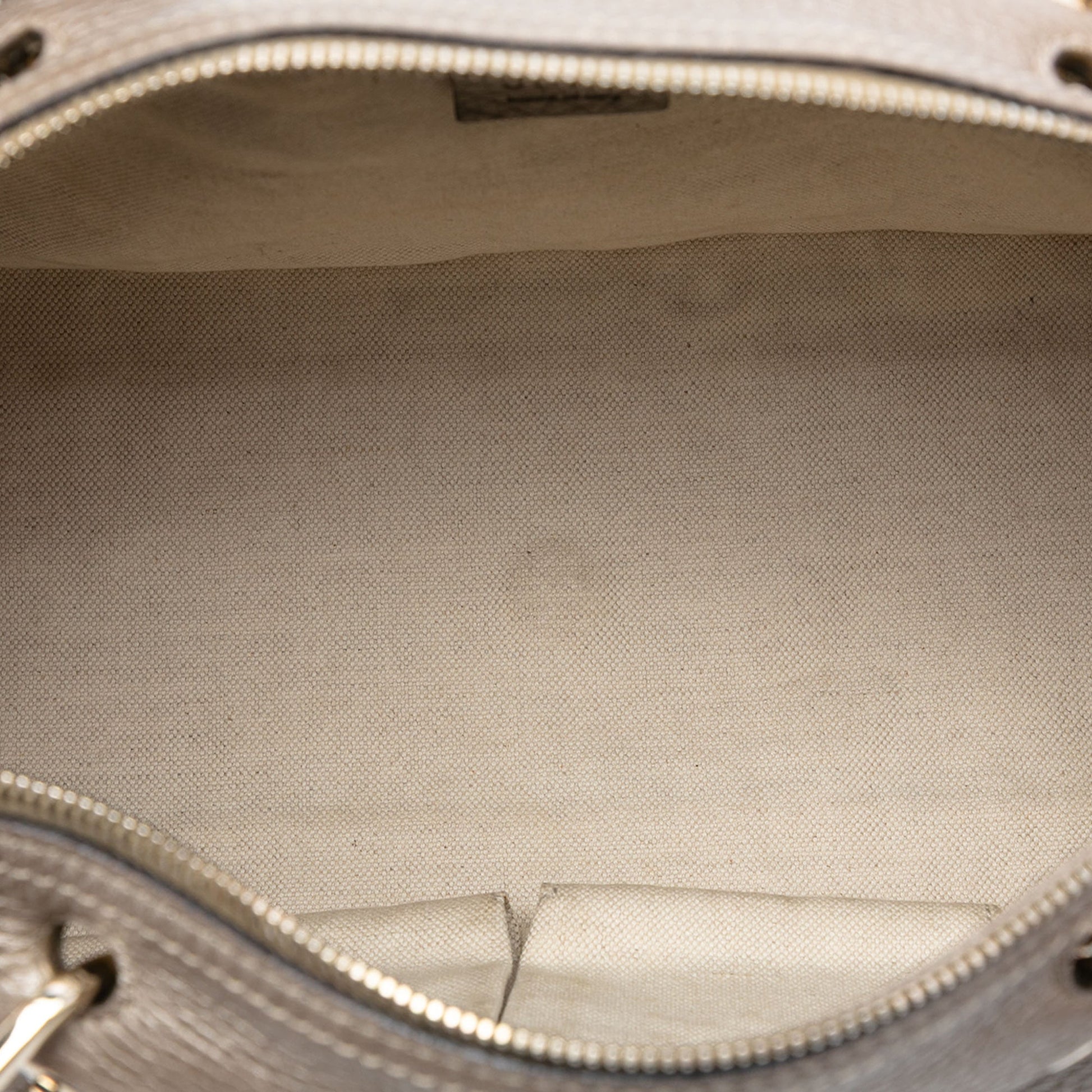 Gucci Medium Calfskin Bamboo Shopper Boston Bag