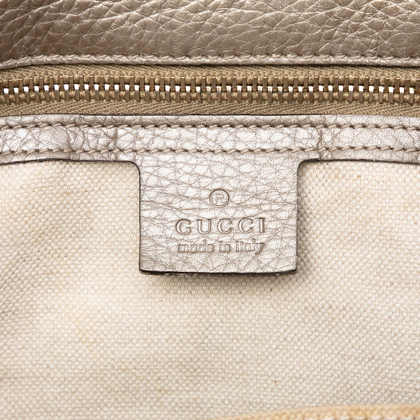 Gucci Medium Calfskin Bamboo Shopper Boston Bag