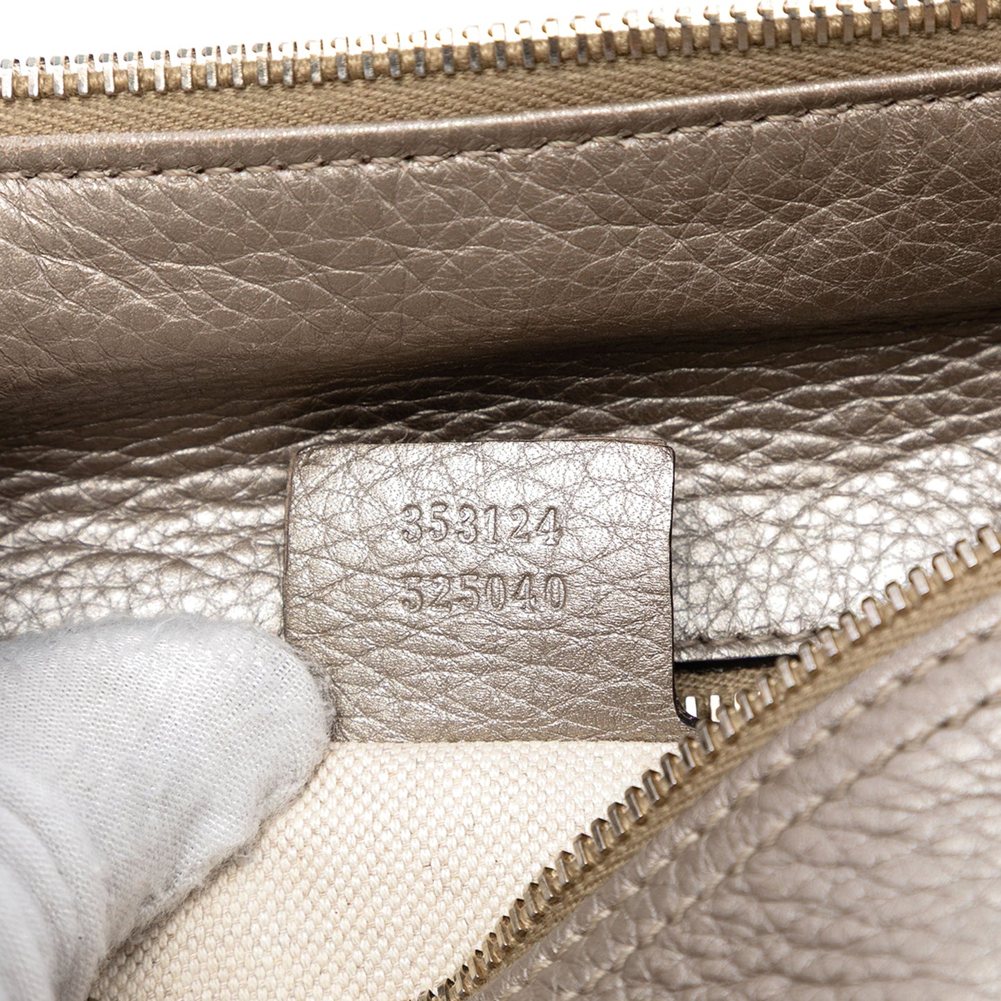 Gucci Medium Calfskin Bamboo Shopper Boston Bag