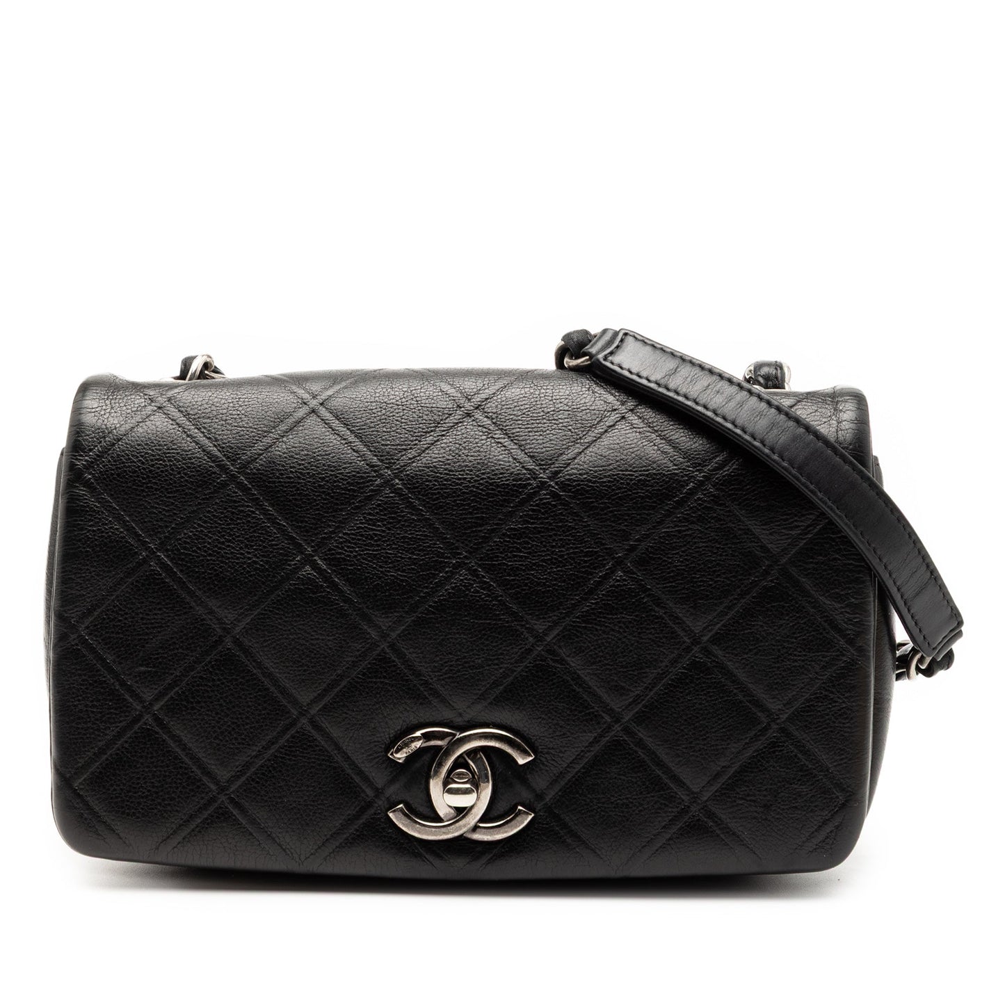 Chanel Small Diamond Embossed Calfskin New Chic Flap