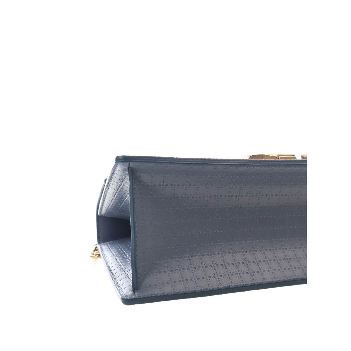 Dior Calfskin Microcannage 30 Montaigne Chain Flap — Blue