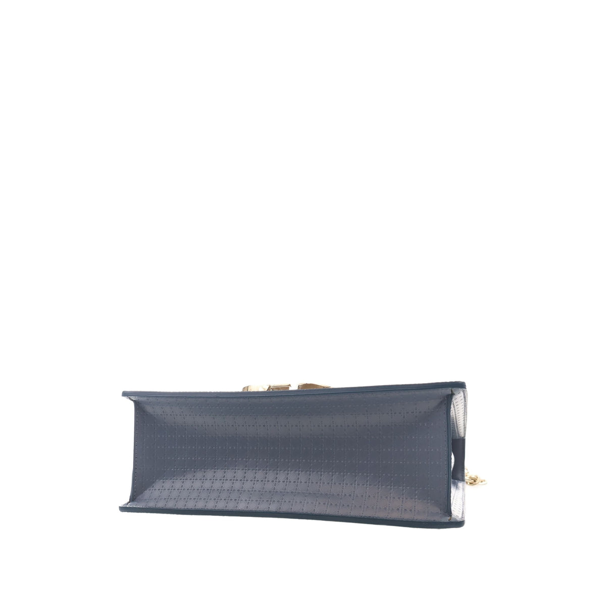Dior Calfskin Microcannage 30 Montaigne Chain Flap — Blue