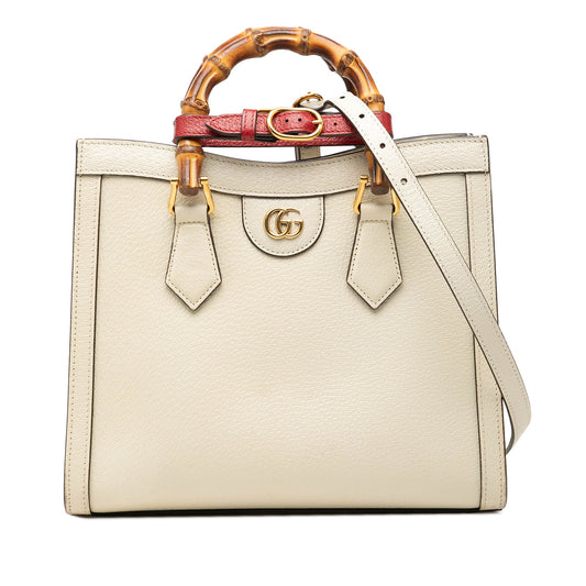 Gucci Medium Calfskin Bamboo Diana Satchel