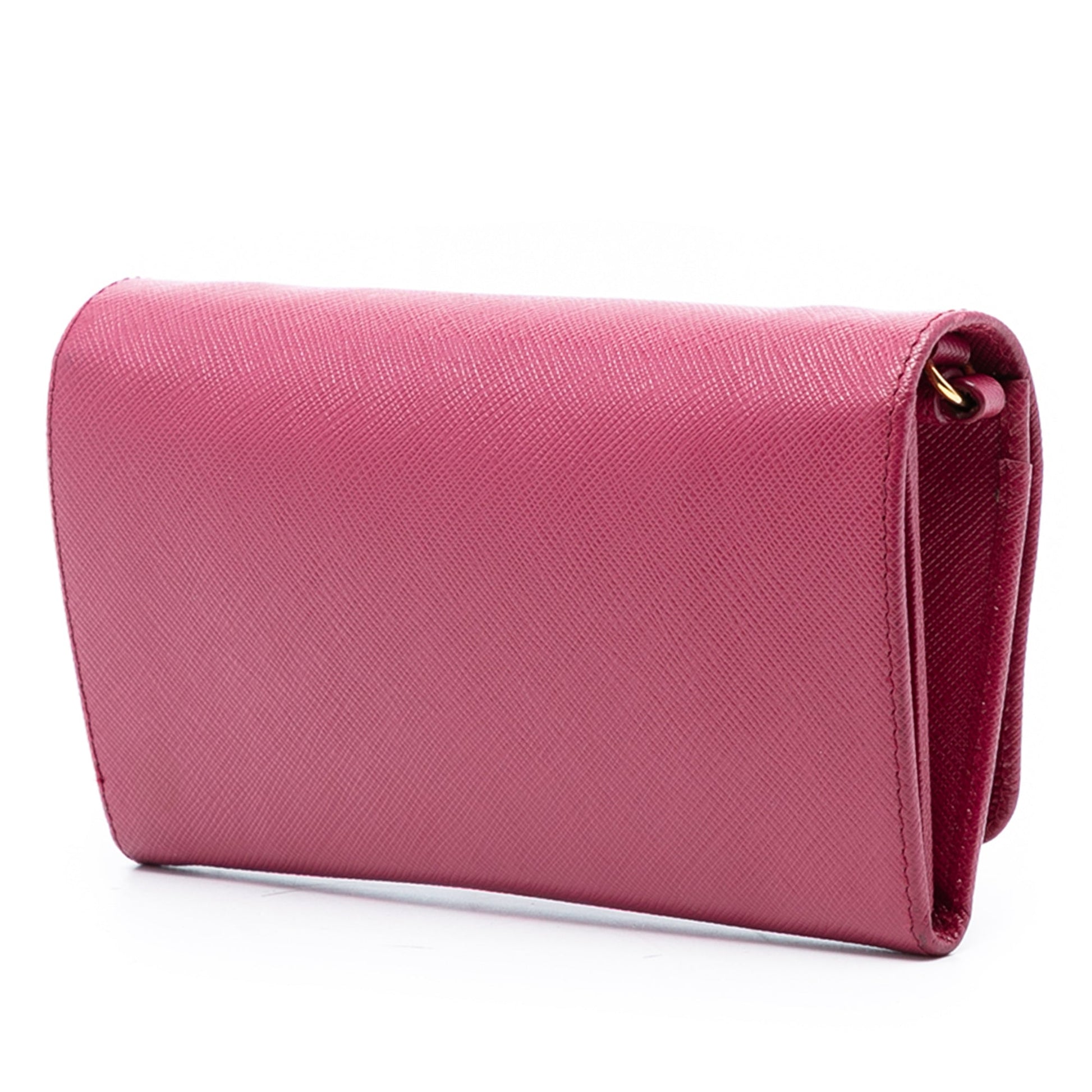 Prada Saffiano Wallet on Strap