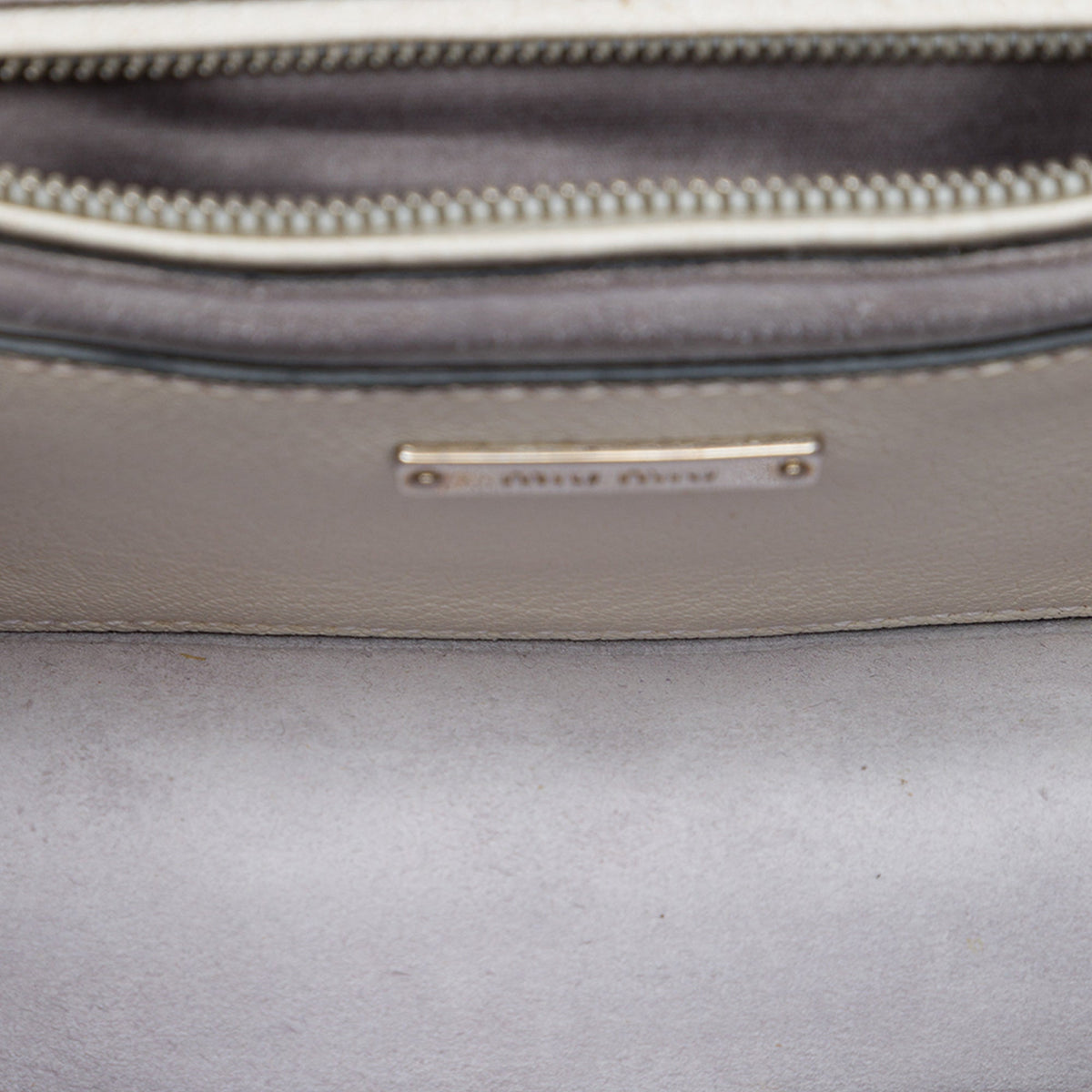 Miu Miu Goatskin Madras Soft Calf Crystal Embellished Crossbody