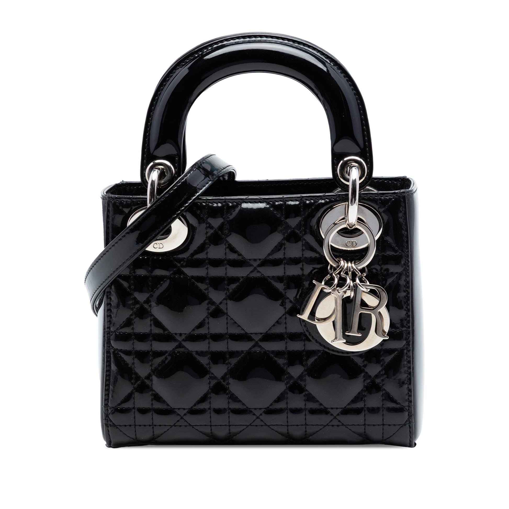 Dior Mini Patent Cannage Lady Dior