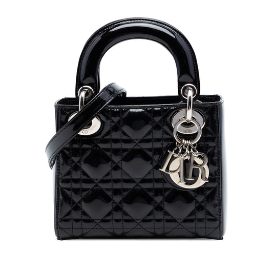 Dior Mini Patent Cannage Lady Dior