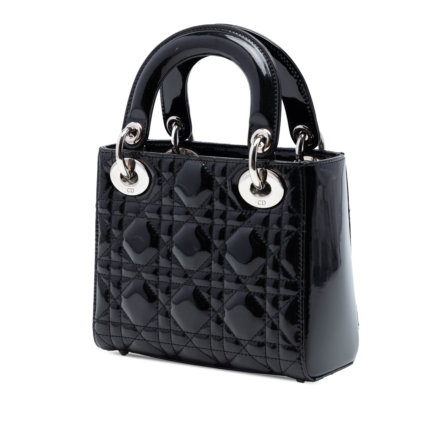 Dior Mini Patent Cannage Lady Dior