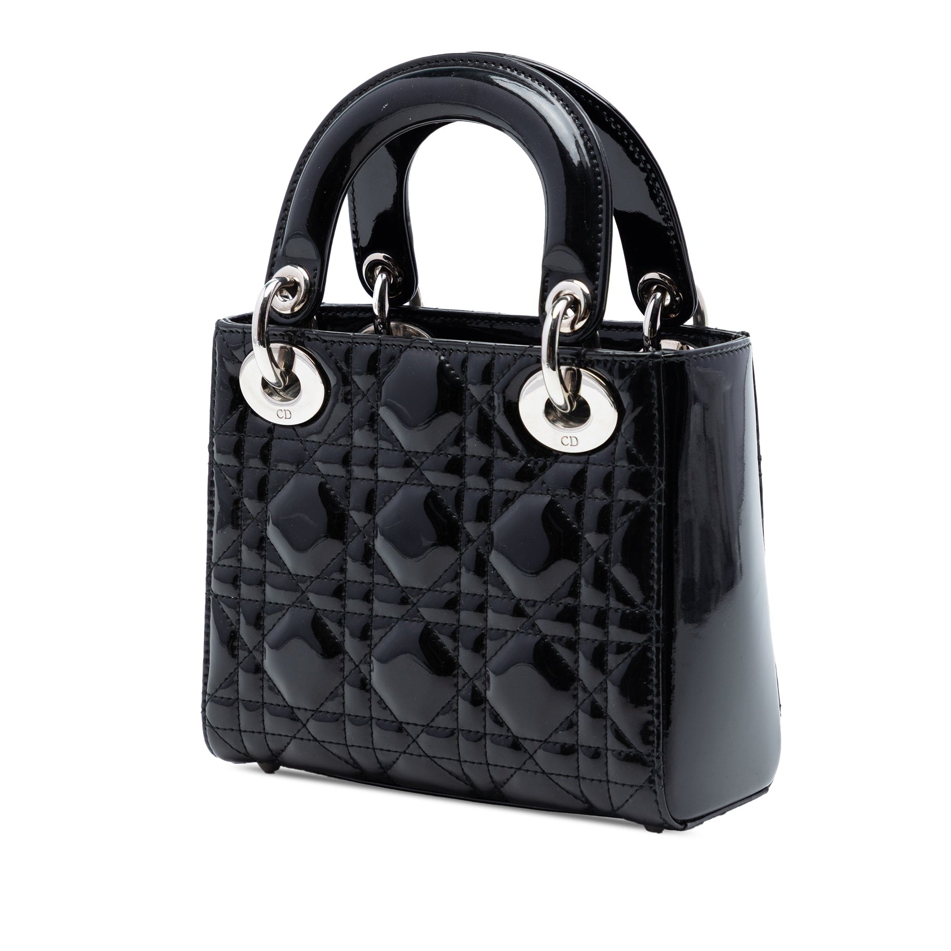 Dior Mini Patent Cannage Lady Dior