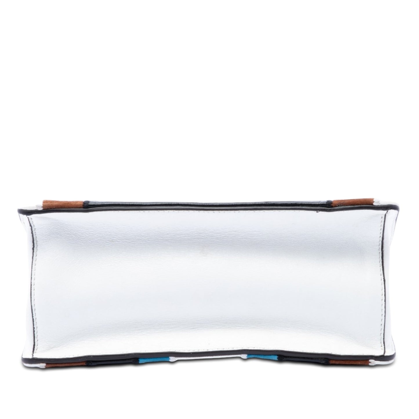 Fendi Suede and Leather Kan U Colorblock Satchel
