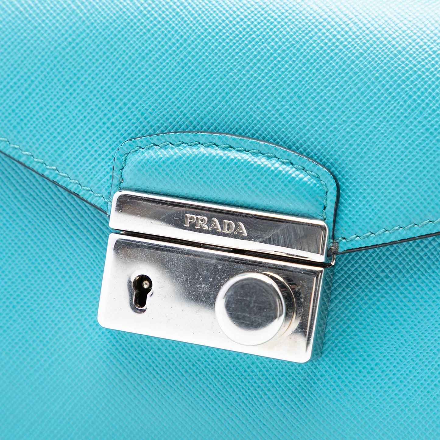Prada Saffiano Lux Sound Lock Satchel