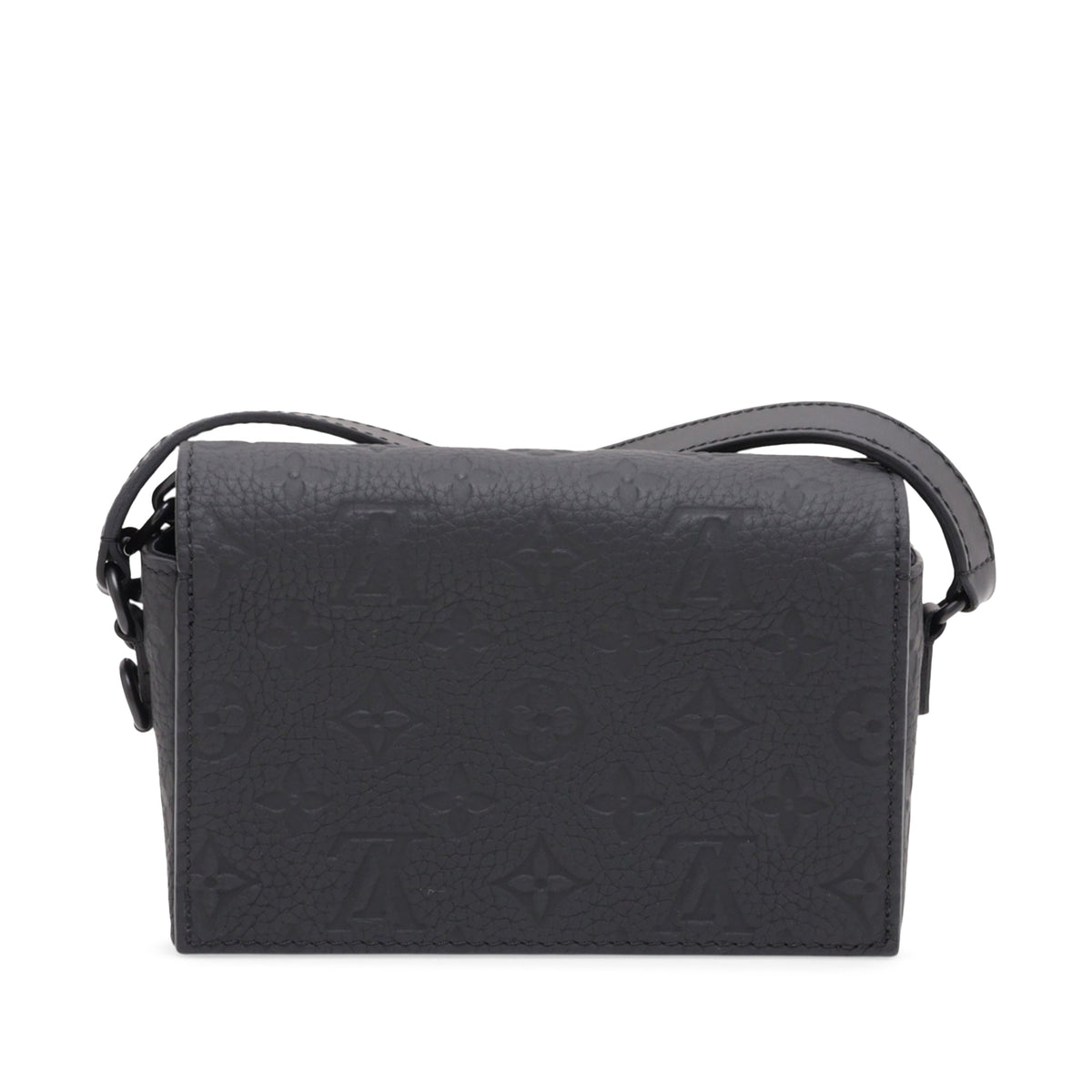 Louis Vuitton Monogram Taurillon Steamer Wearable Wallet — Black