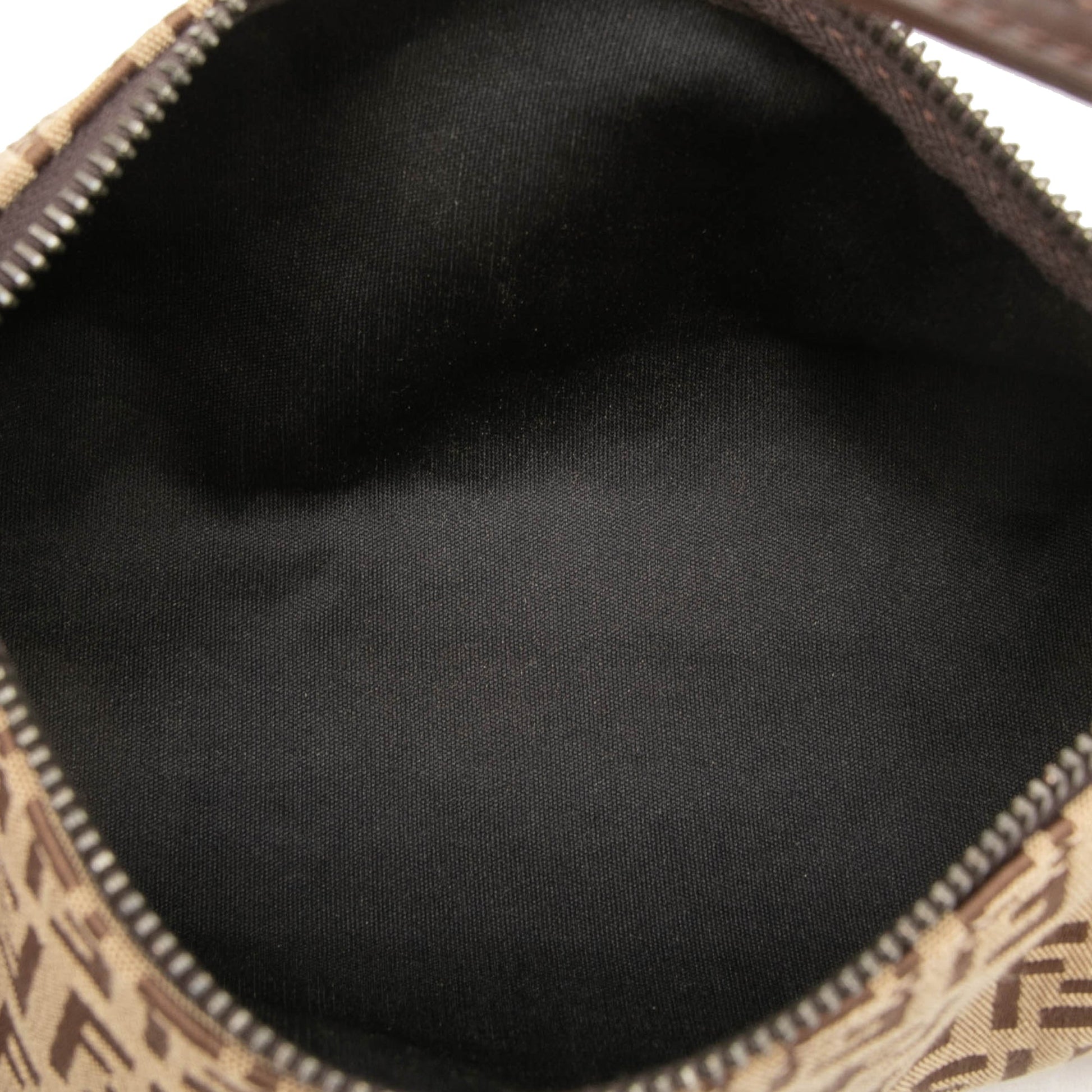 Fendi Zucchino Canvas Barrel Pochette