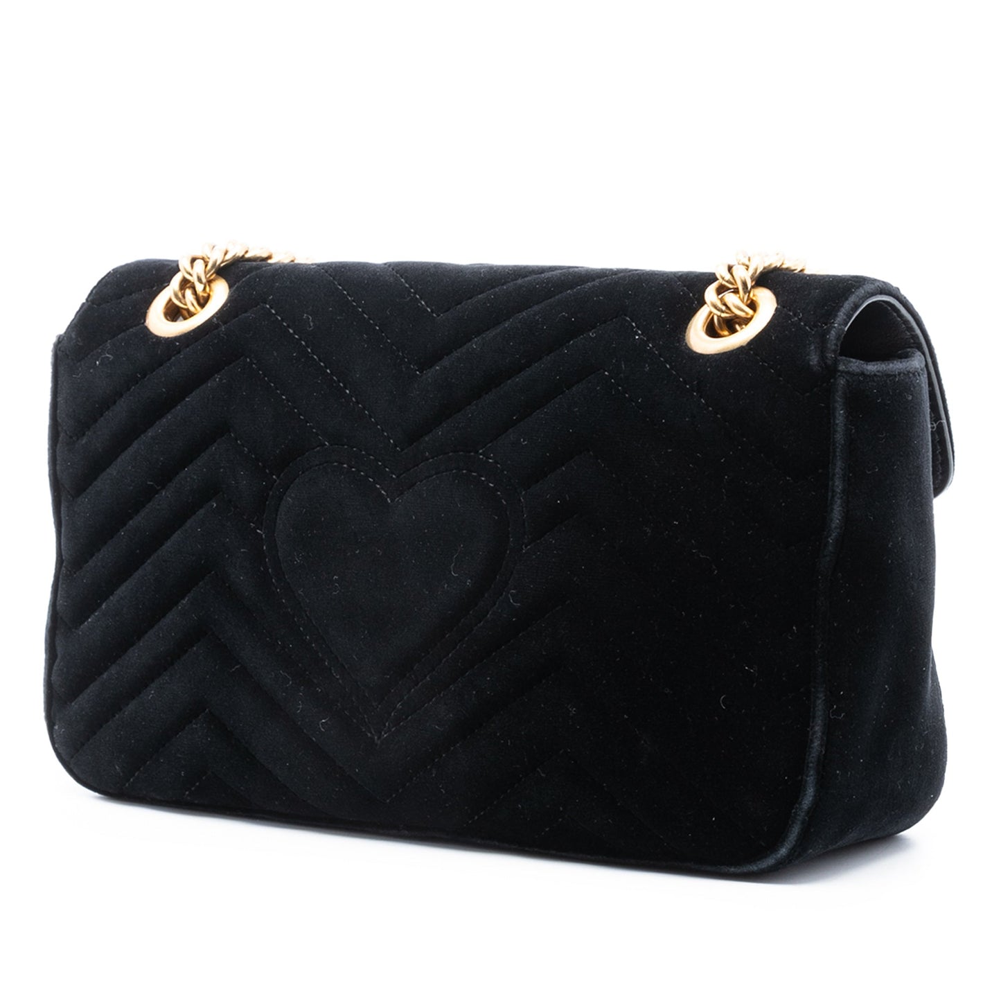Gucci Medium GG Marmont Matelasse Velvet Sequin Embellished Shoulder Bag