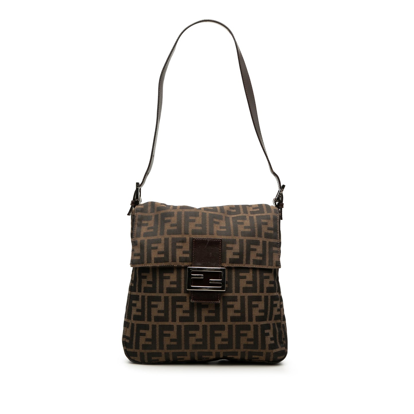 Fendi Zucca Canvas Shoulder Bag