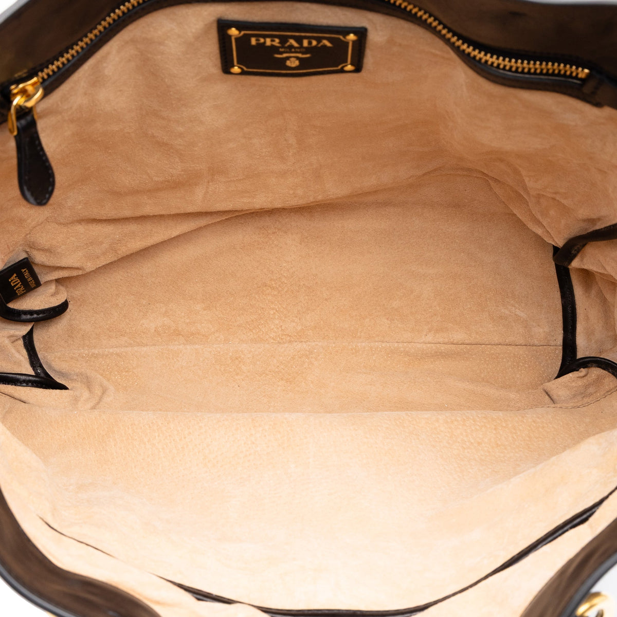 Prada Soft Calf Tote — Black