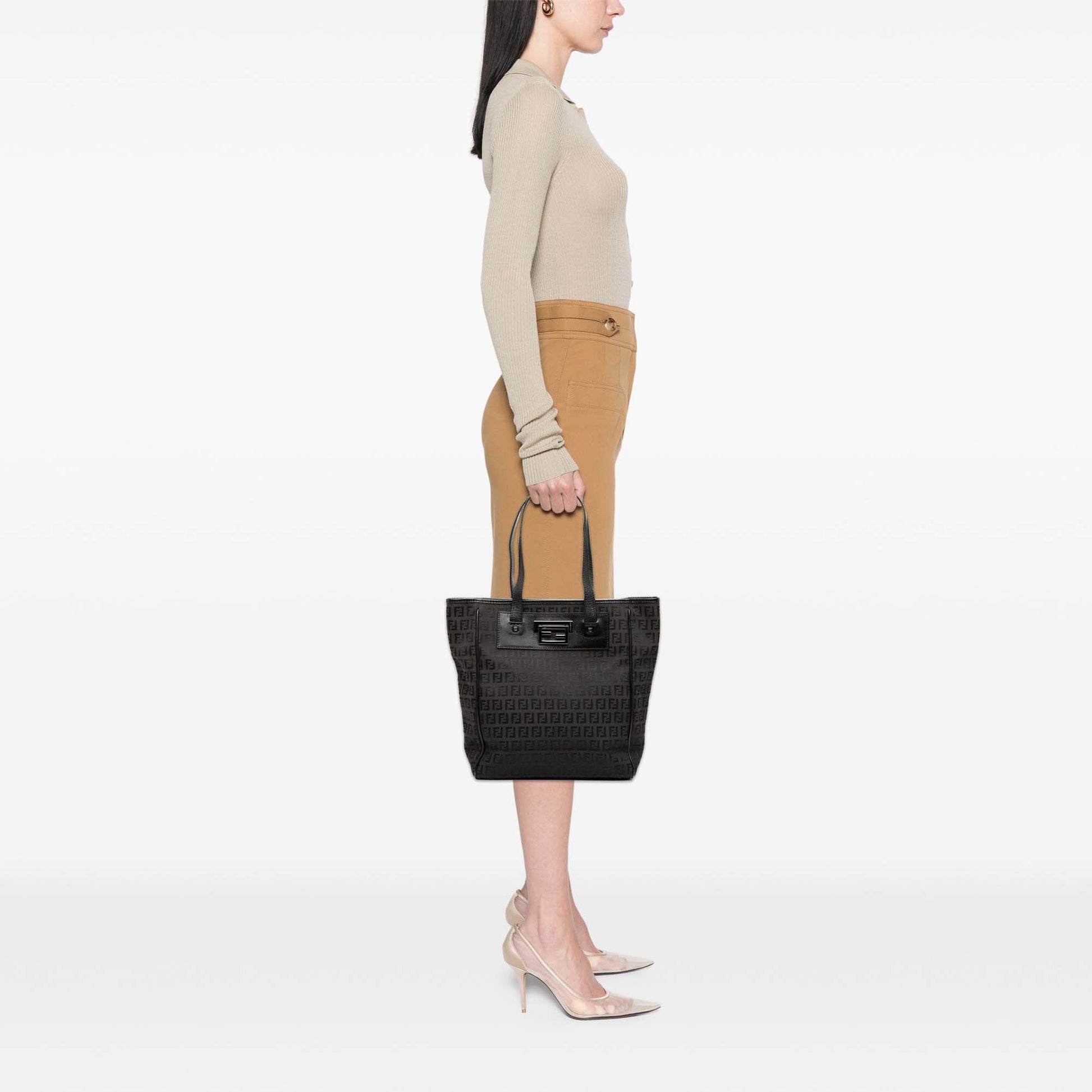 Fendi Zucchino Canvas Tote