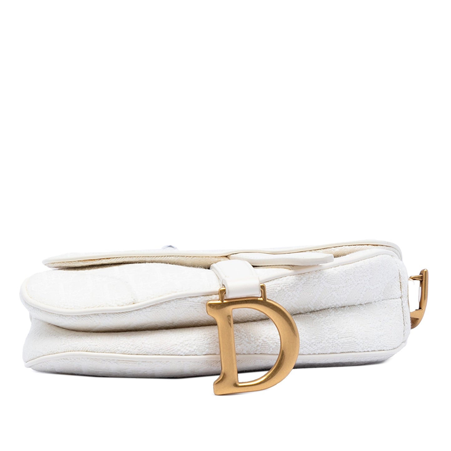 Dior Mini Oblique Embroidered Canvas Saddle Bag