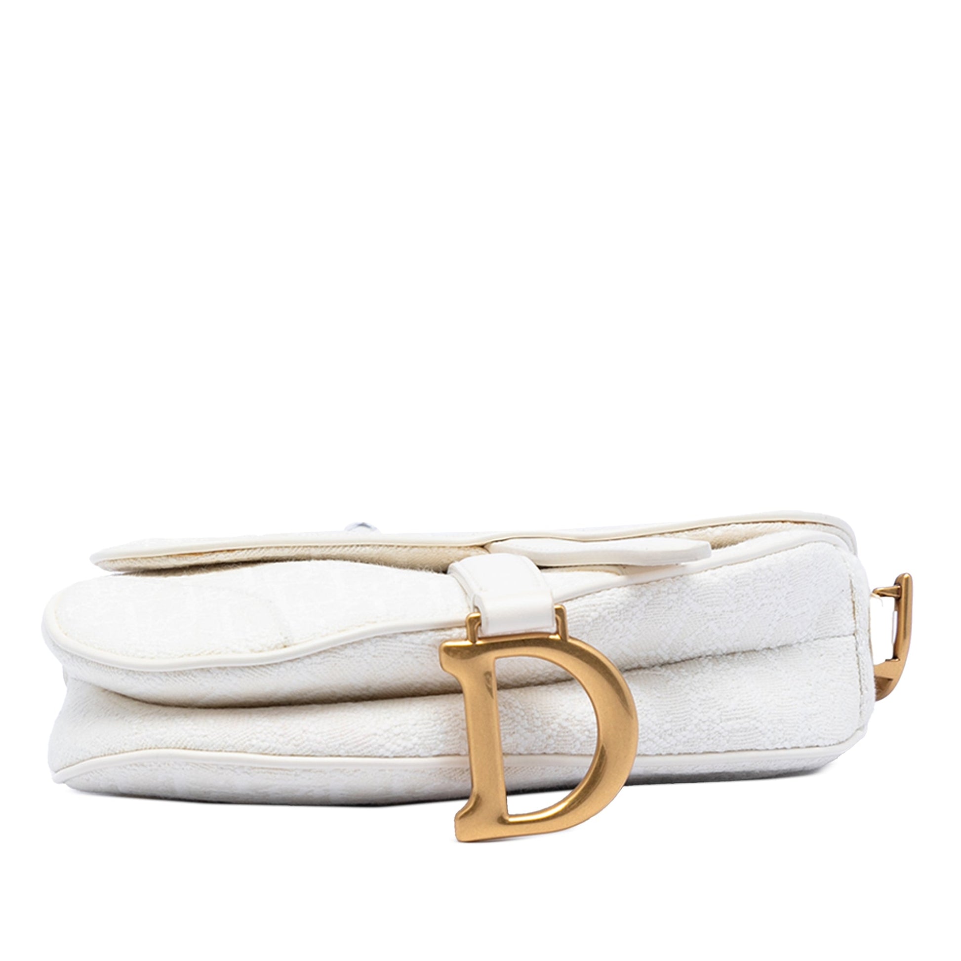Dior Mini Oblique Embroidered Canvas Saddle Bag