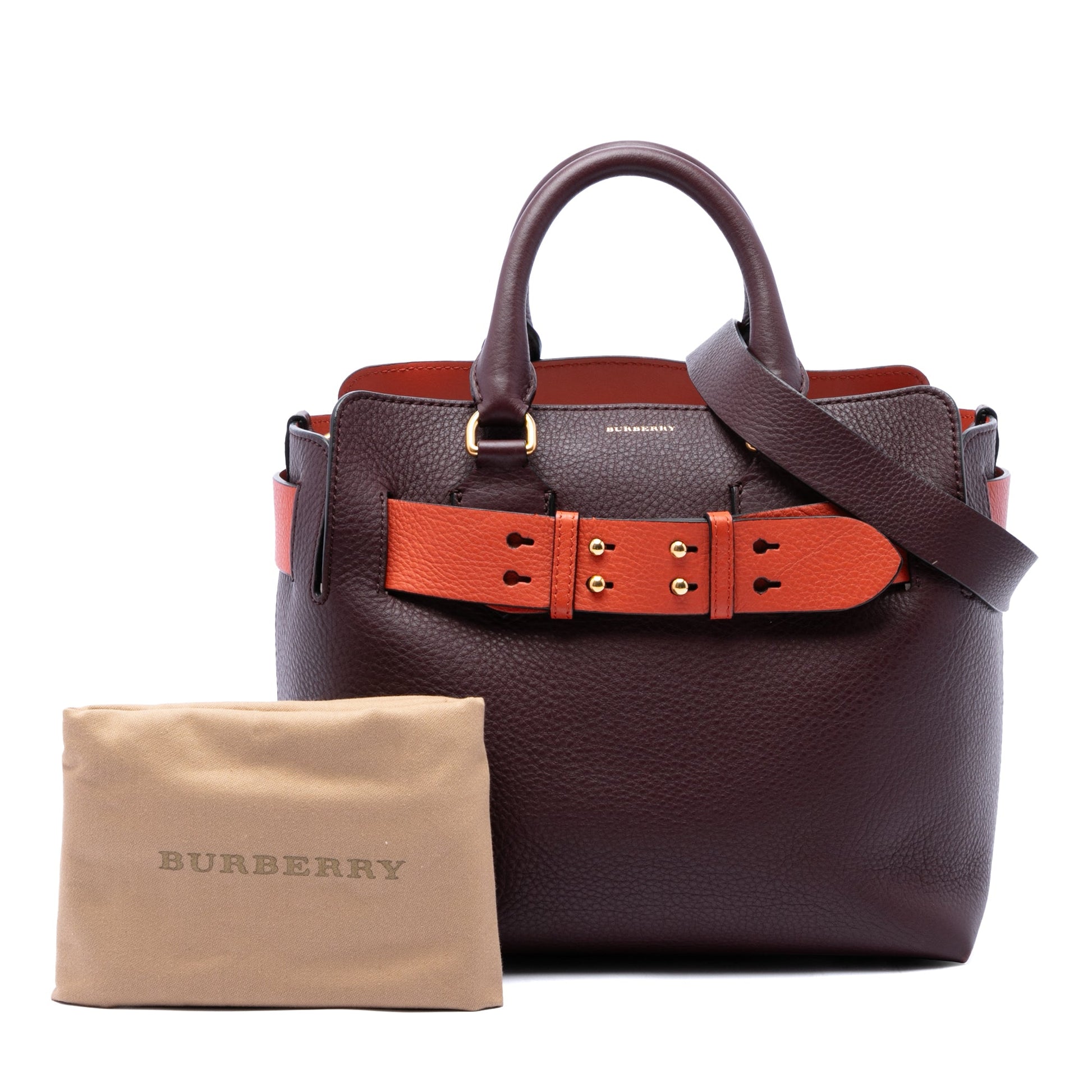 Burberry Small Bicolor Leather Marais Belt Bag