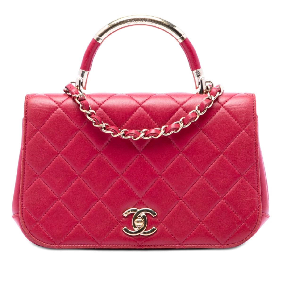 Chanel Small Quilted Lambskin Carry Chic Flap