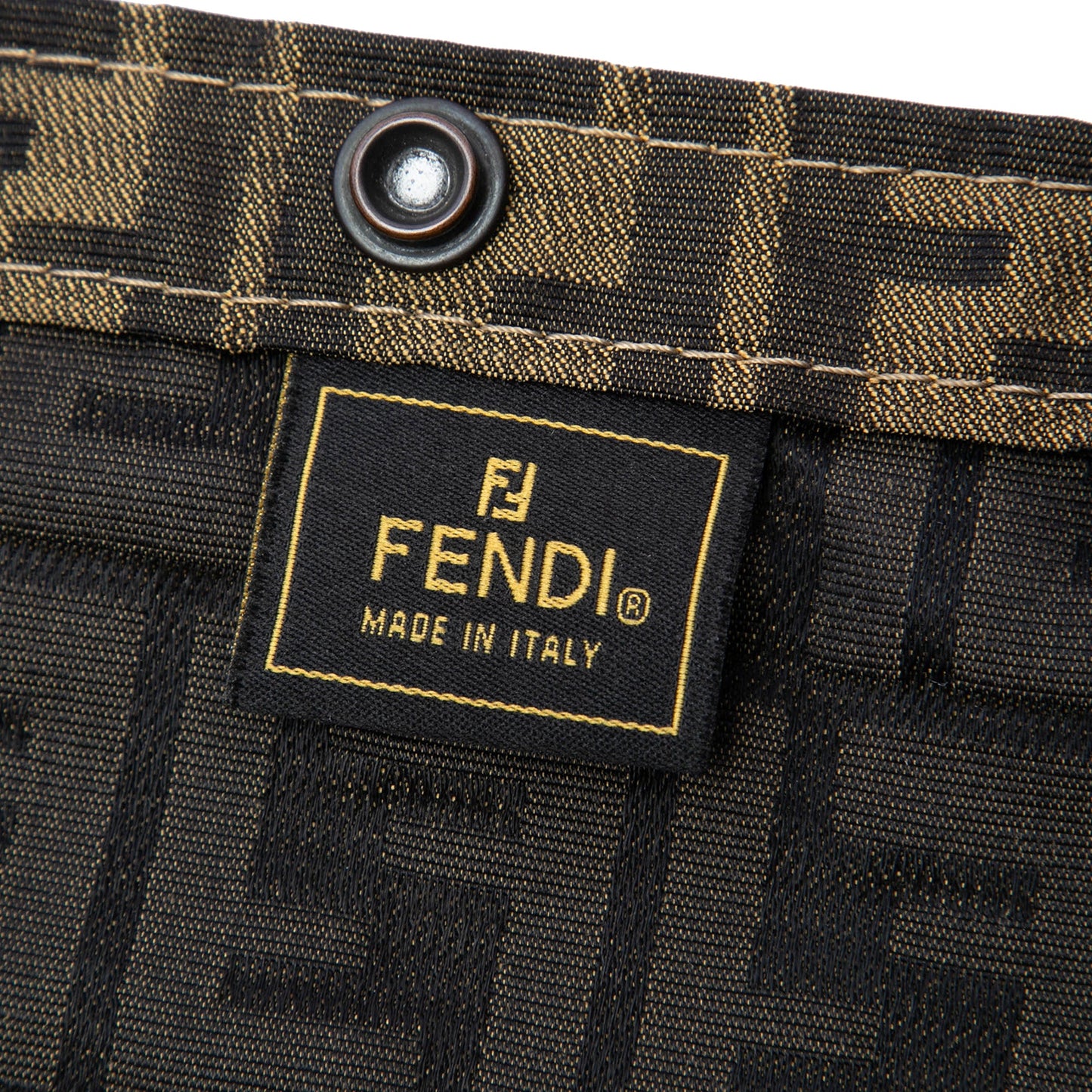 Fendi Zucca Canvas Foldable Jolly Trailer Rolling Cart