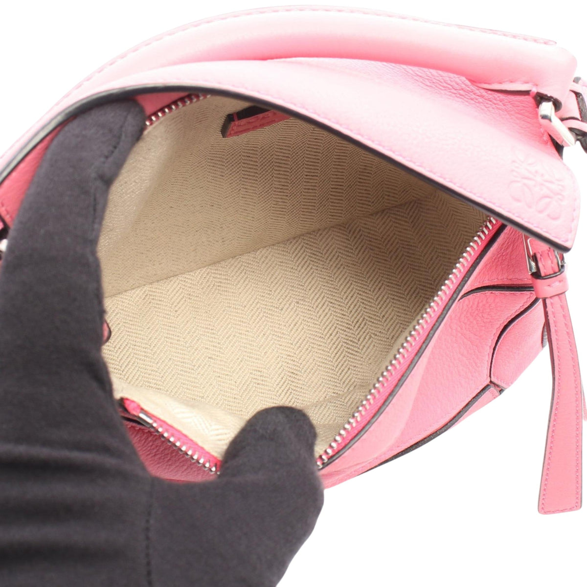 LOEWE Mini Calfskin Puzzle Satchel