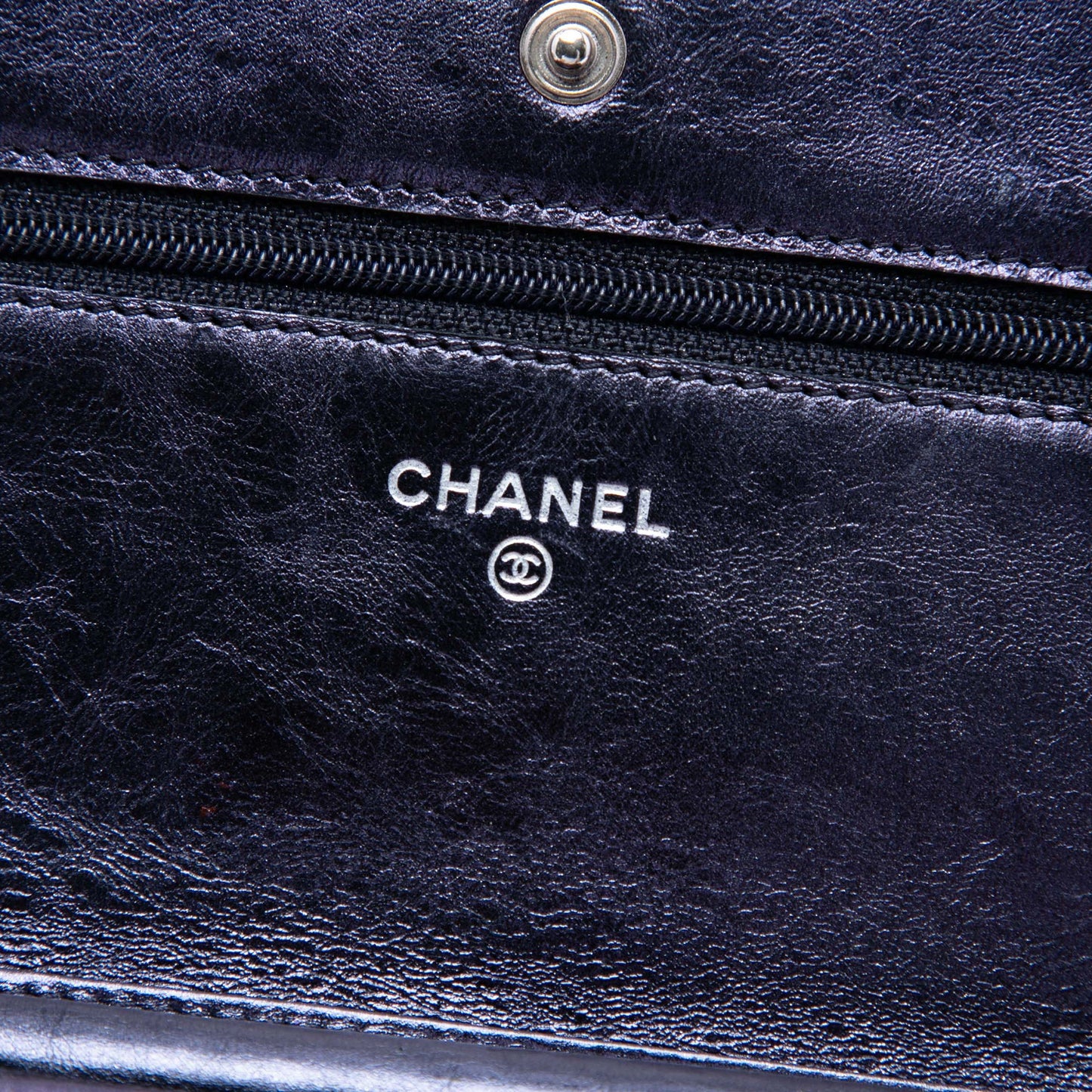 Chanel Quilted Shiny Aged Calfskin Reissue 2.55 Wallet on Chain