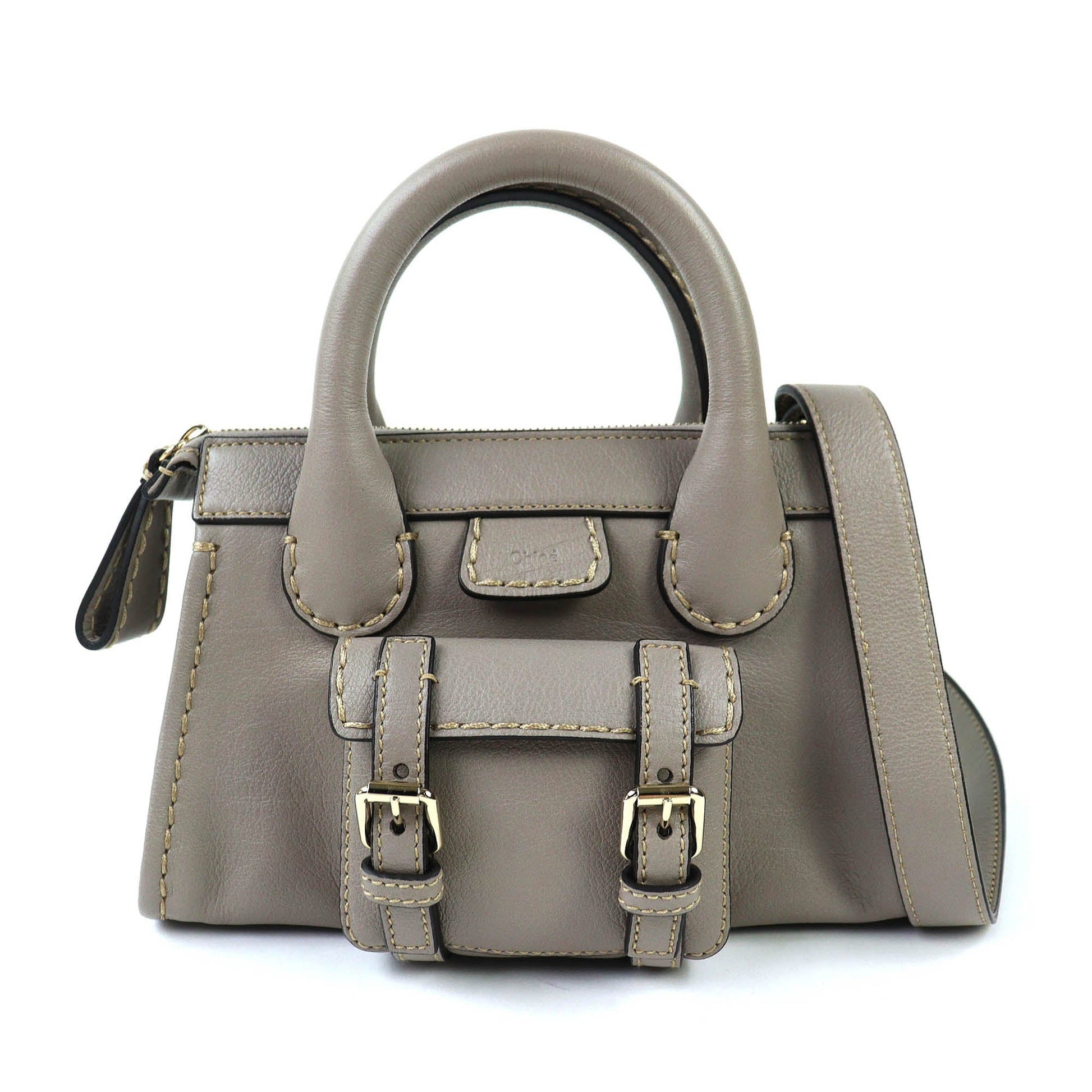 Chloé Mini Buffalo Leather Edith Day Satchel