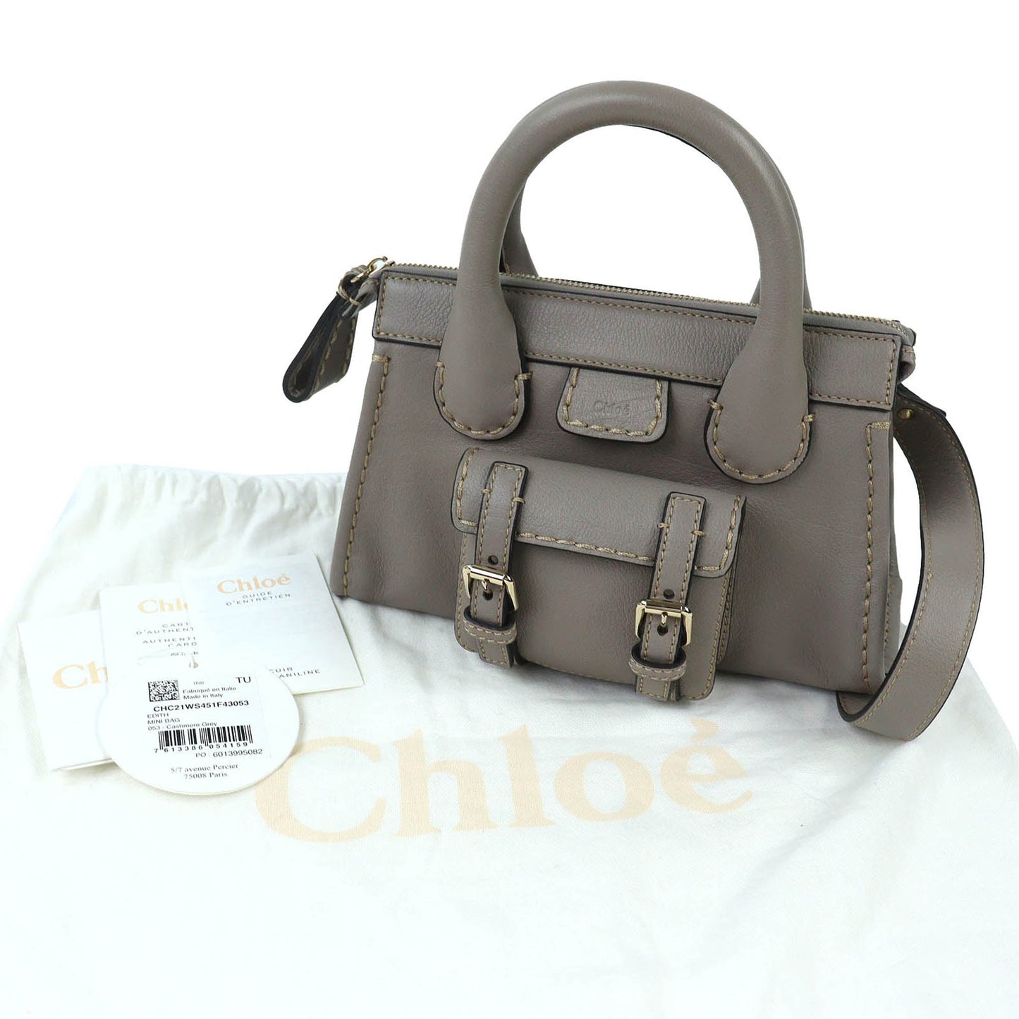 Chloé Mini Buffalo Leather Edith Day Satchel