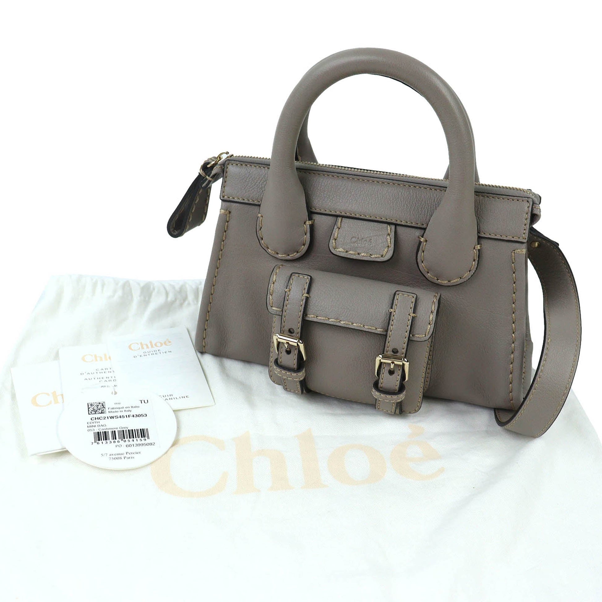 Chloé Mini Buffalo Leather Edith Day Satchel