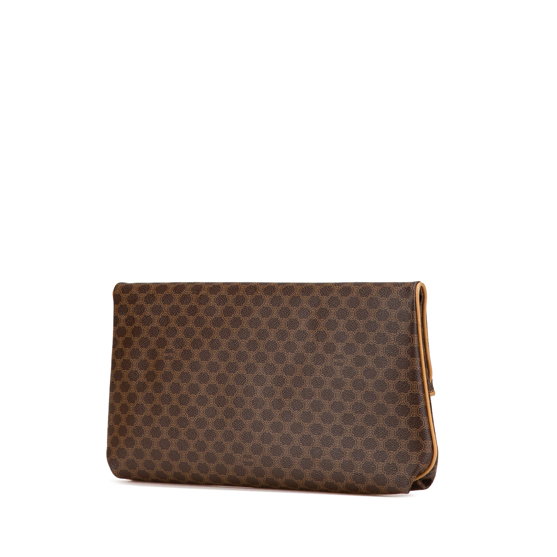 Celine Macadam Coated Canvas Clutch
