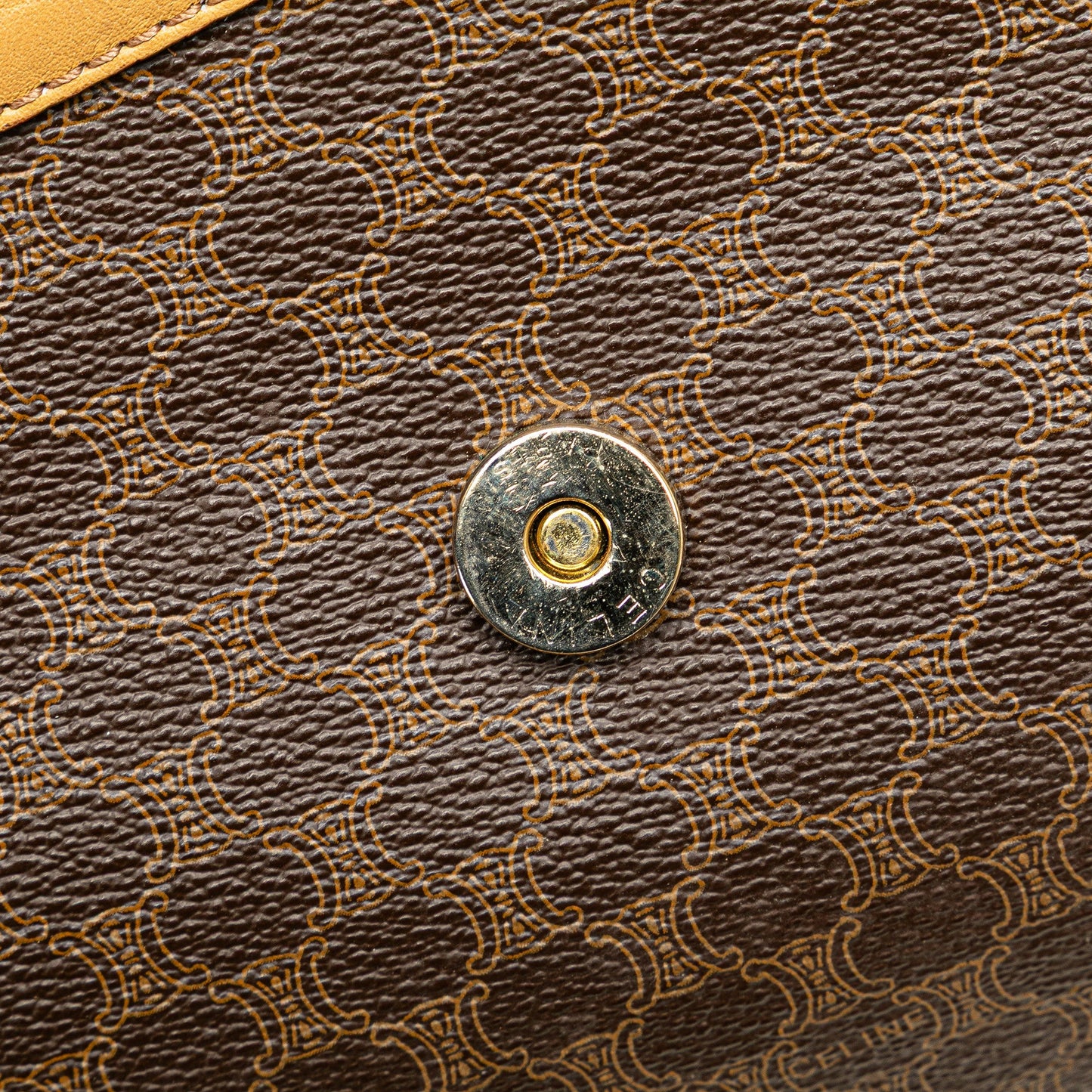 Celine Macadam Coated Canvas Clutch