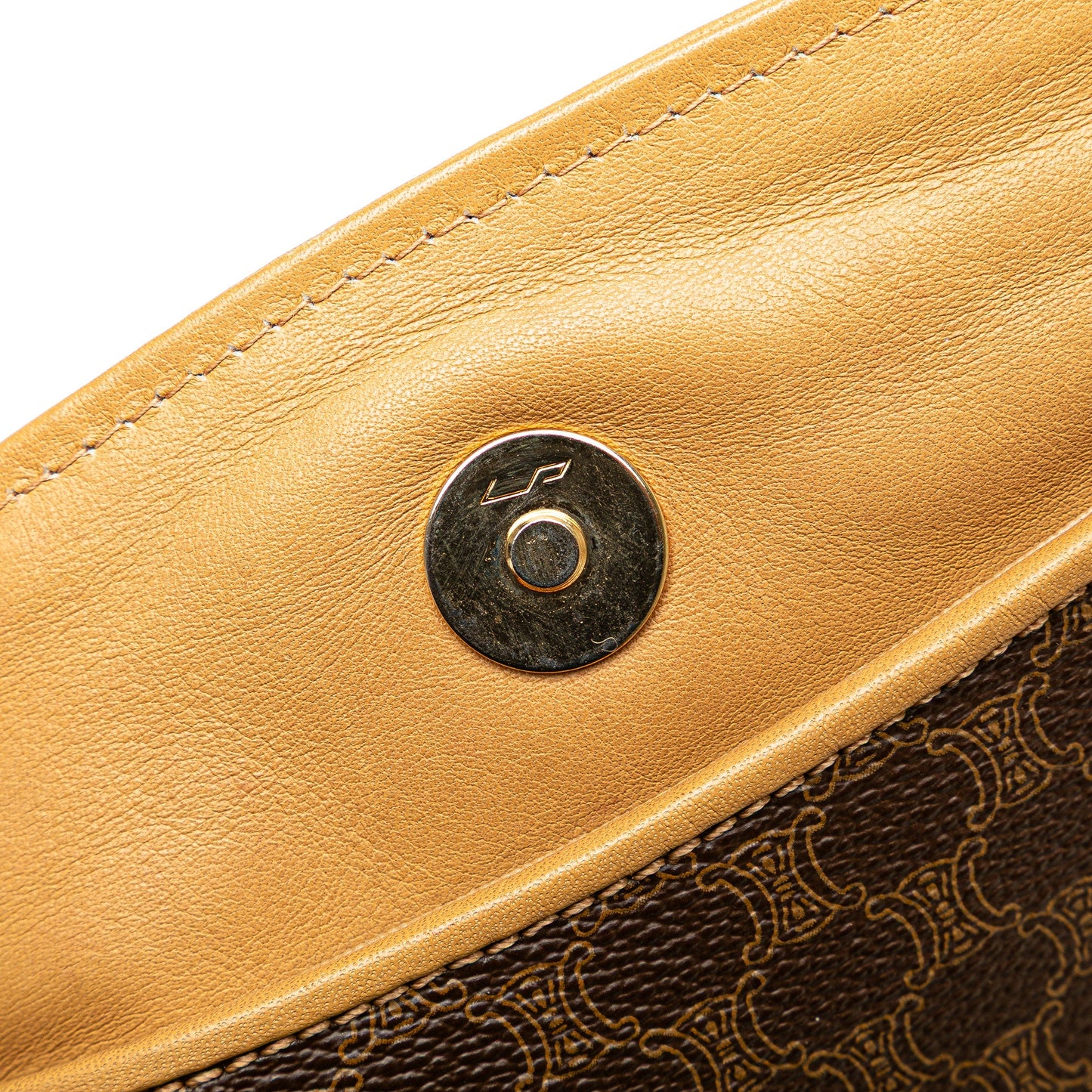 Celine Macadam Coated Canvas Clutch