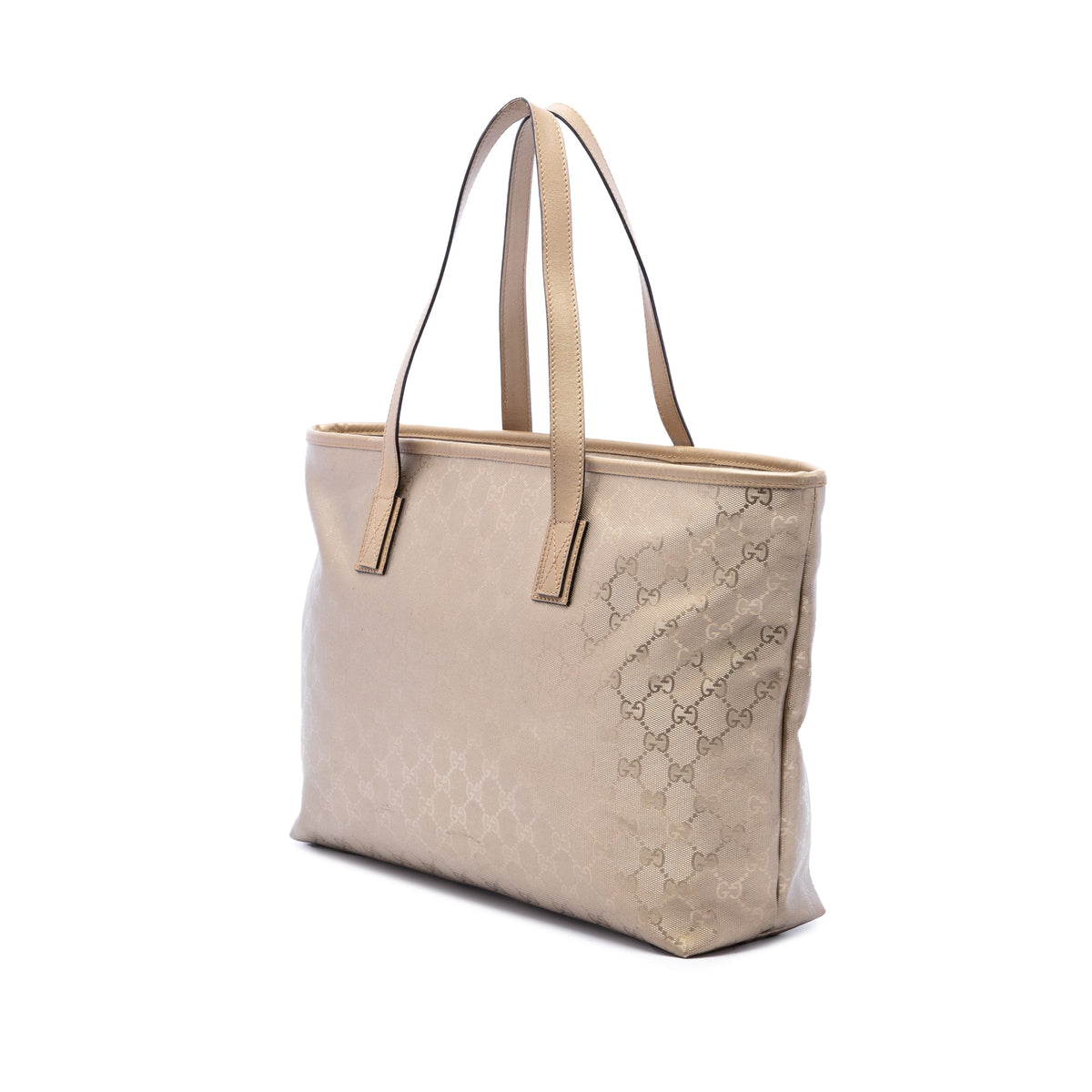 Gucci Medium GG Imprime Tote — Gold