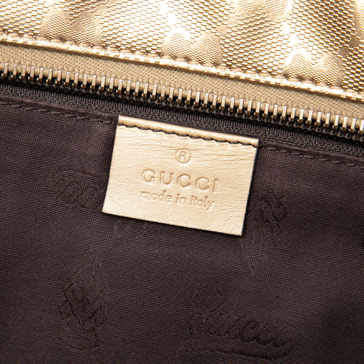 Gucci Medium GG Imprime Tote — Gold