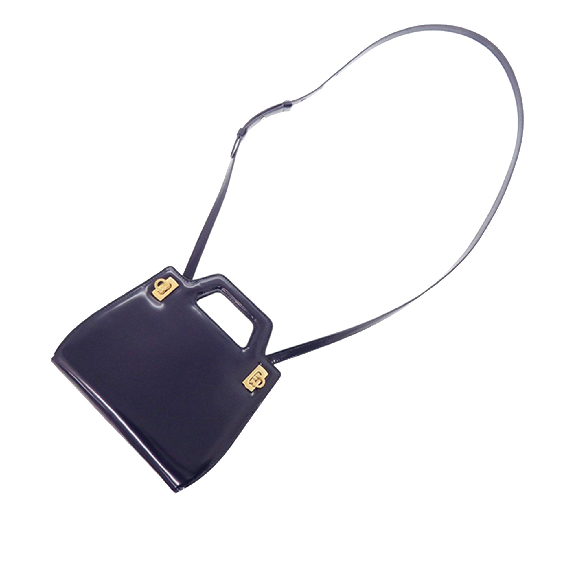 Ferragamo Mini Brushed Calfskin Wanda Top Handle Bag
