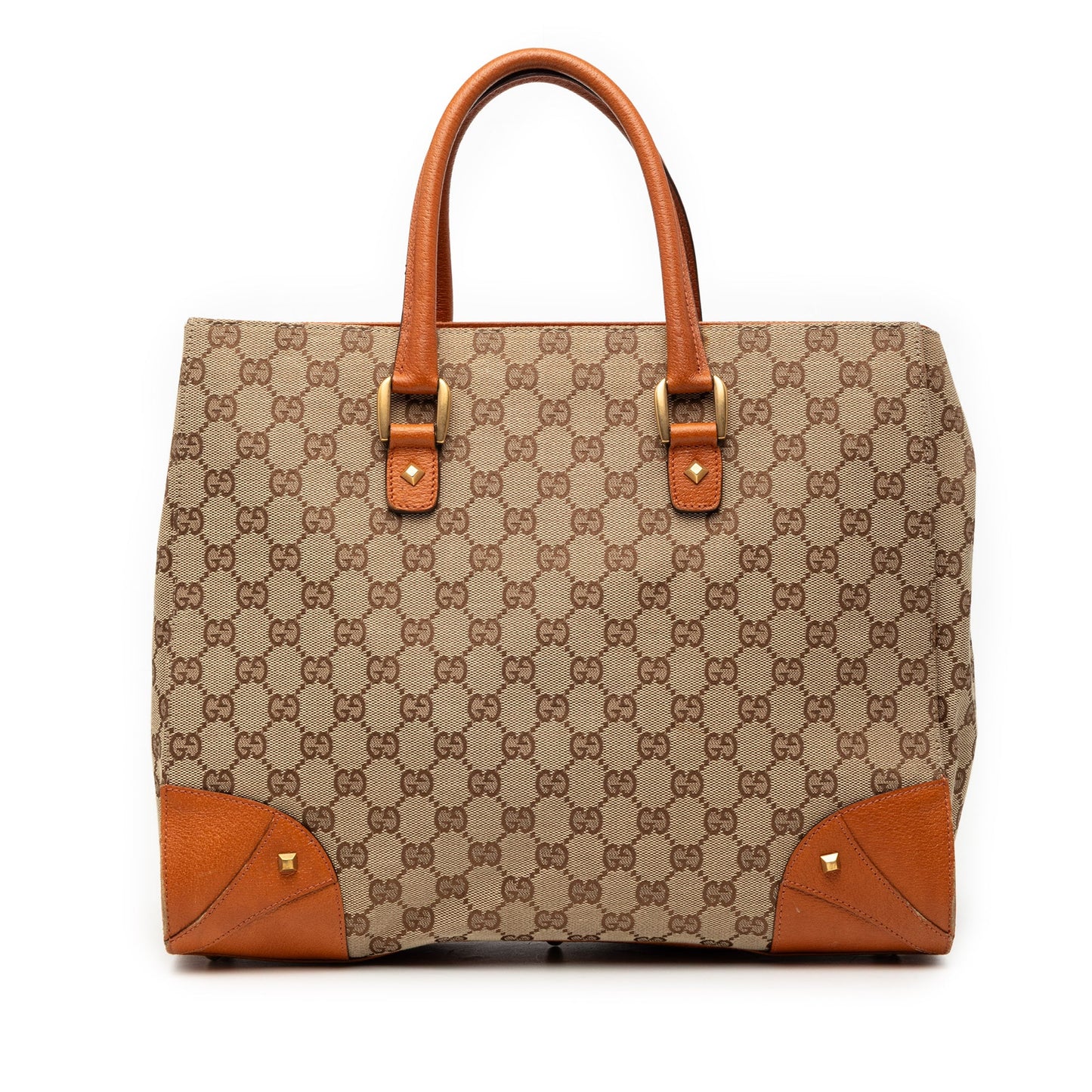 Gucci GG Canvas Nailhead Handbag