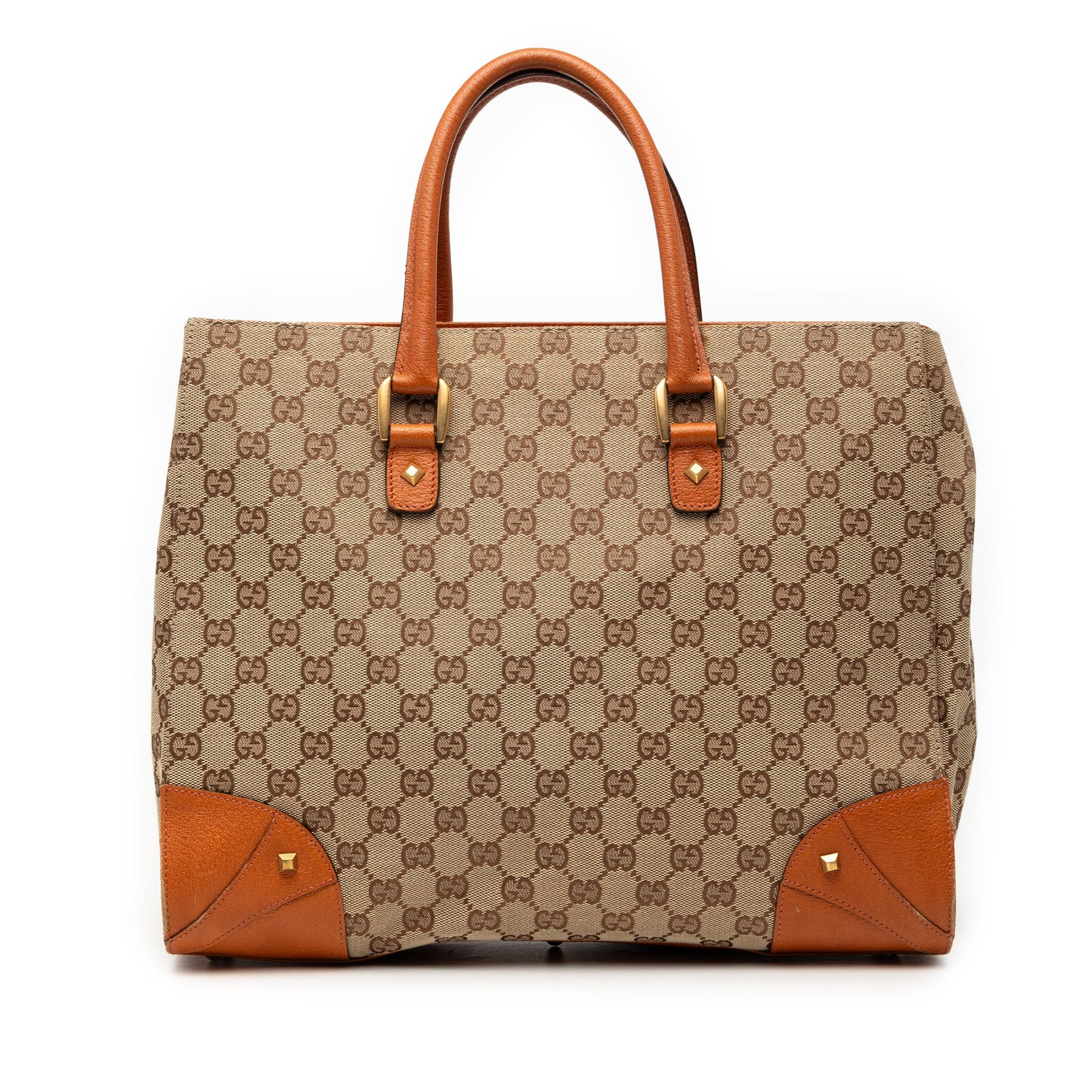 Gucci GG Canvas Nailhead Handbag