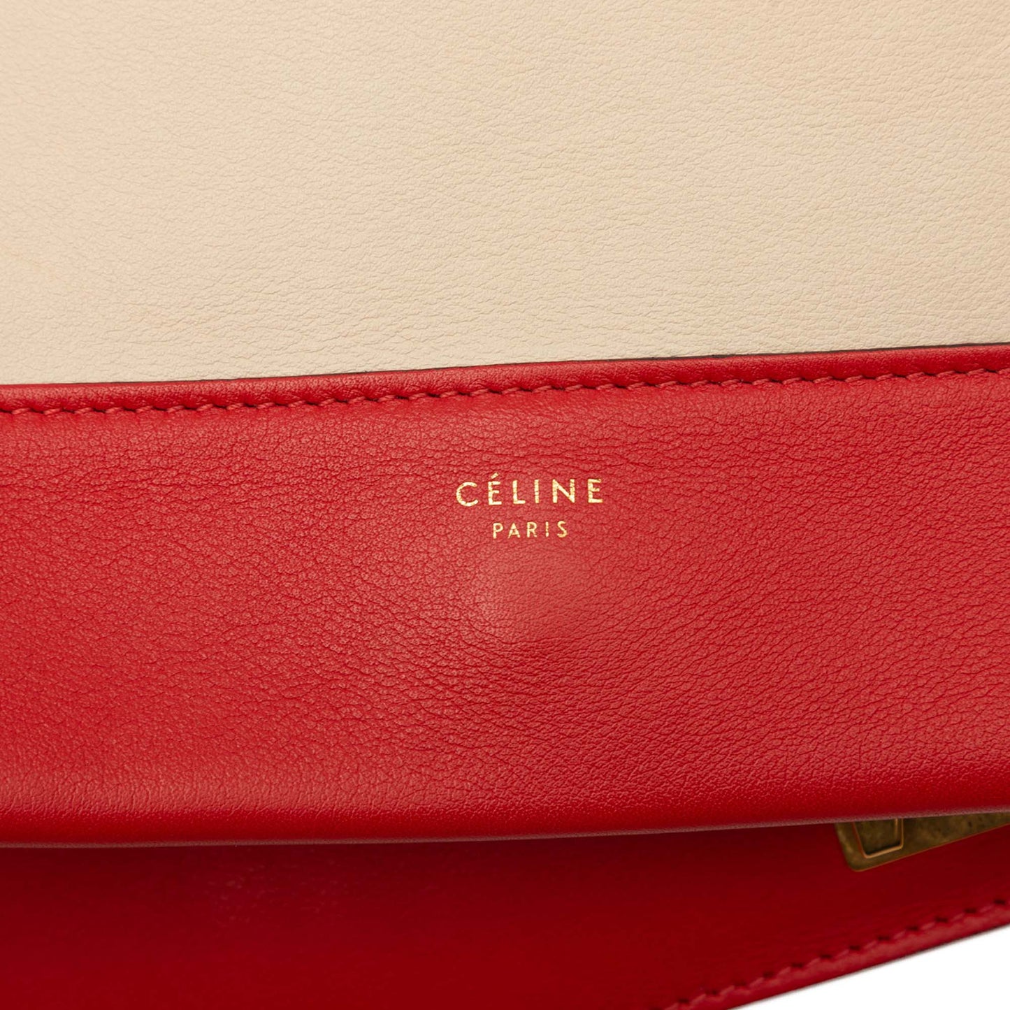 Celine Medium Shiny Smooth Calfskin Frame Shoulder Bag