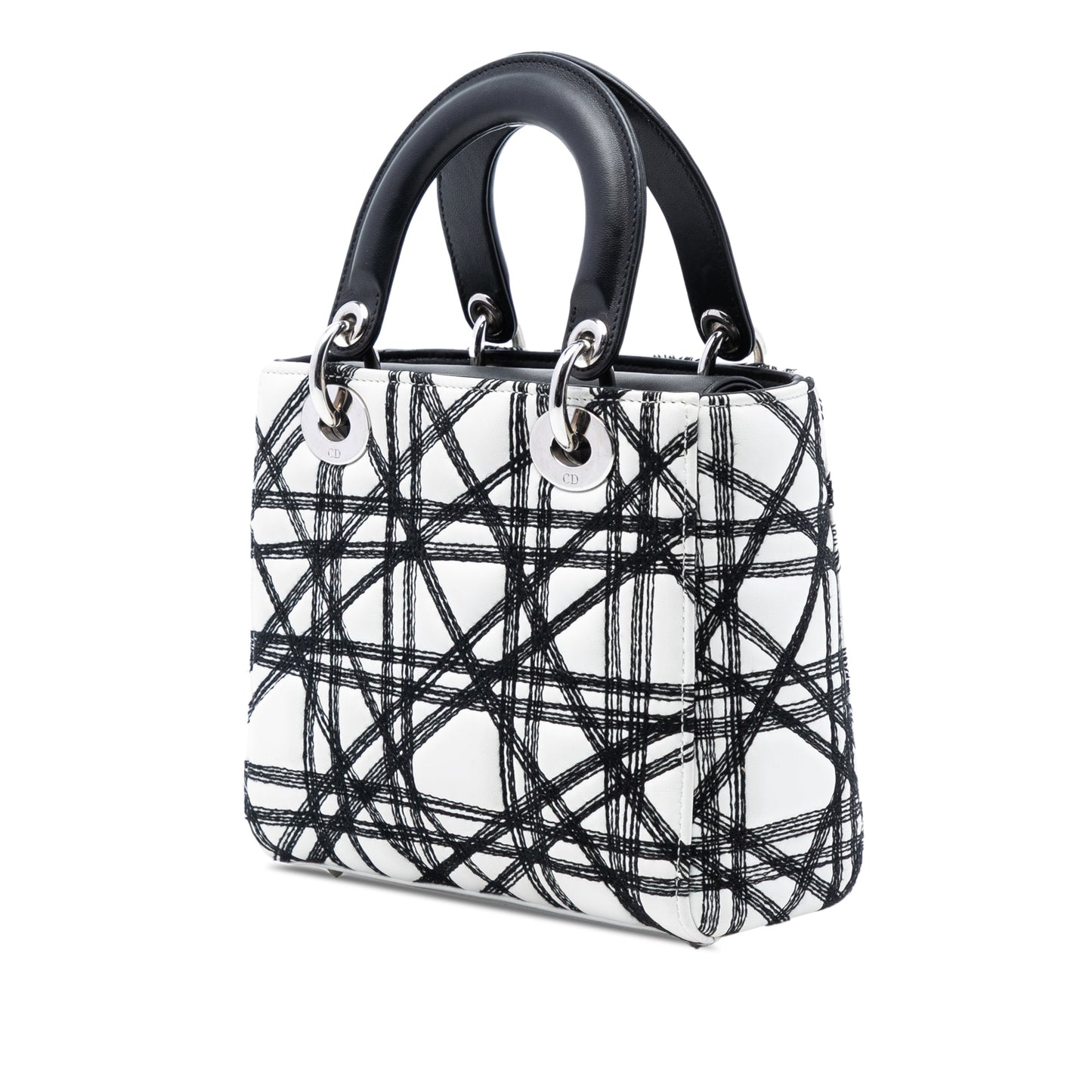 Dior Limited Edition Daniel Gordon Art Small Lambskin Cannage Lady Dior