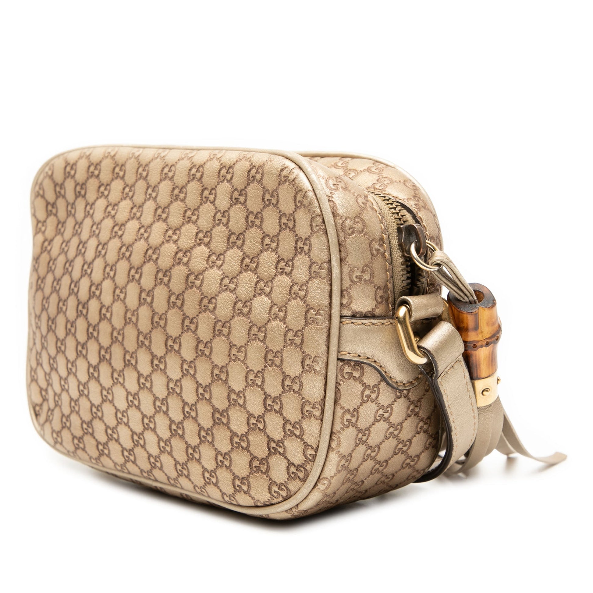 Gucci Metallic Microguccissima Sunshine Disco Camera Bag
